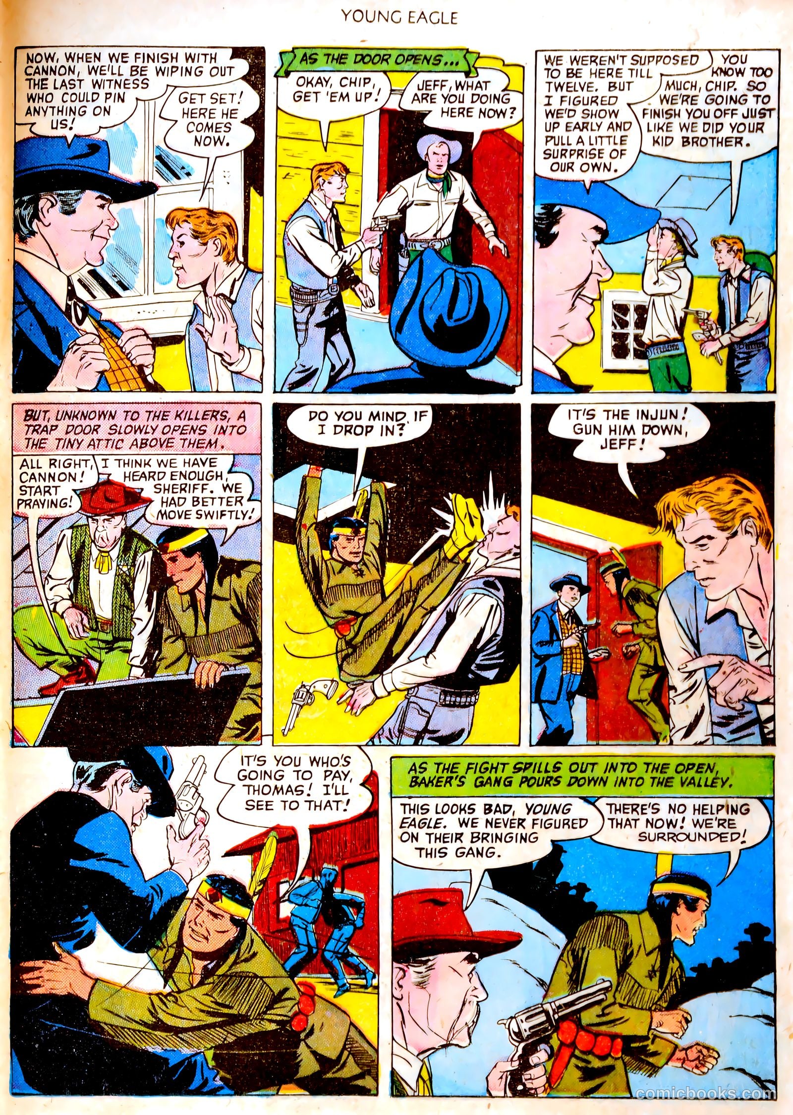 Young Eagle #4 (1951) — page 32 of 35