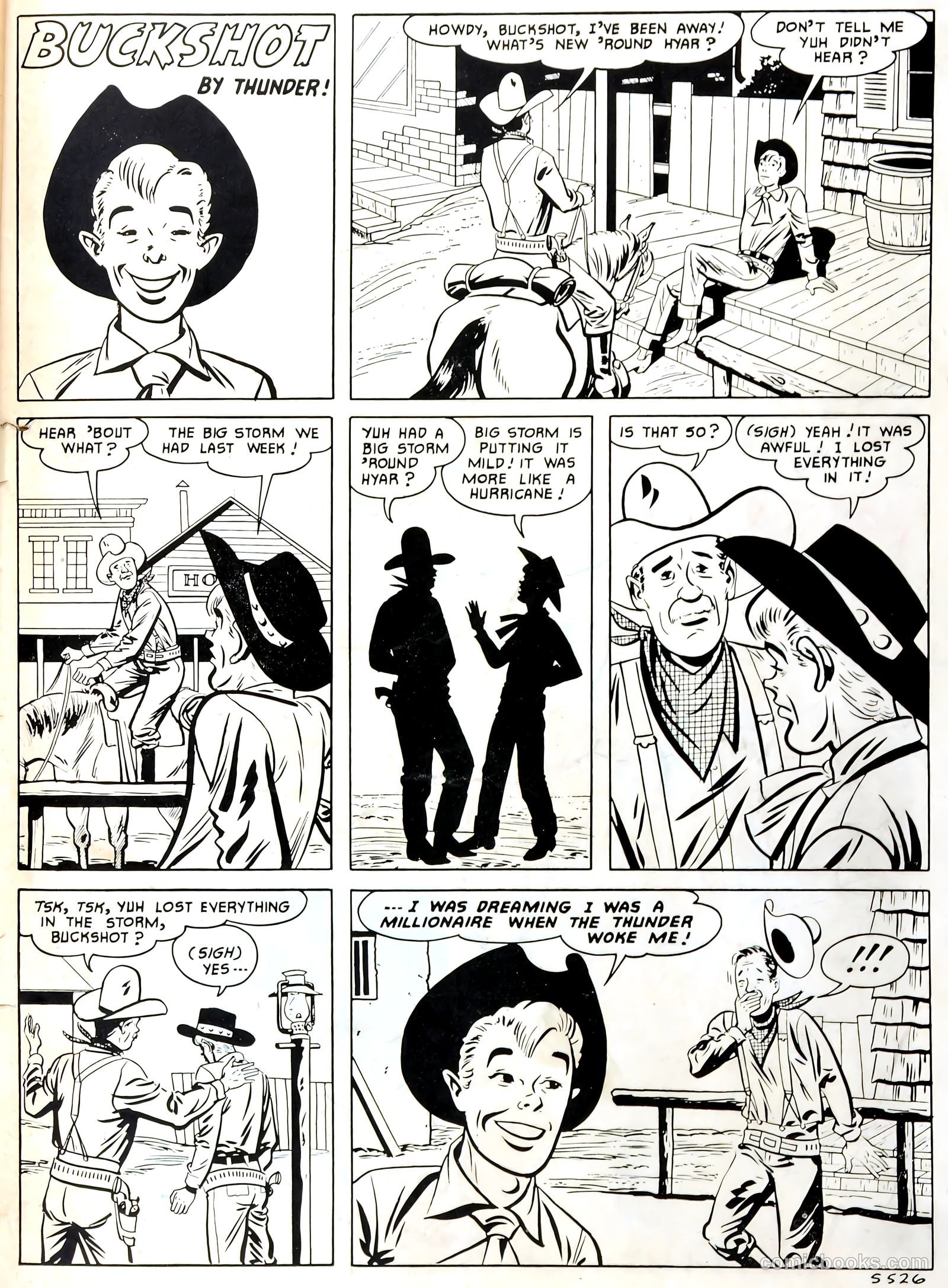 Young Eagle #4 (1951) — page 34 of 35