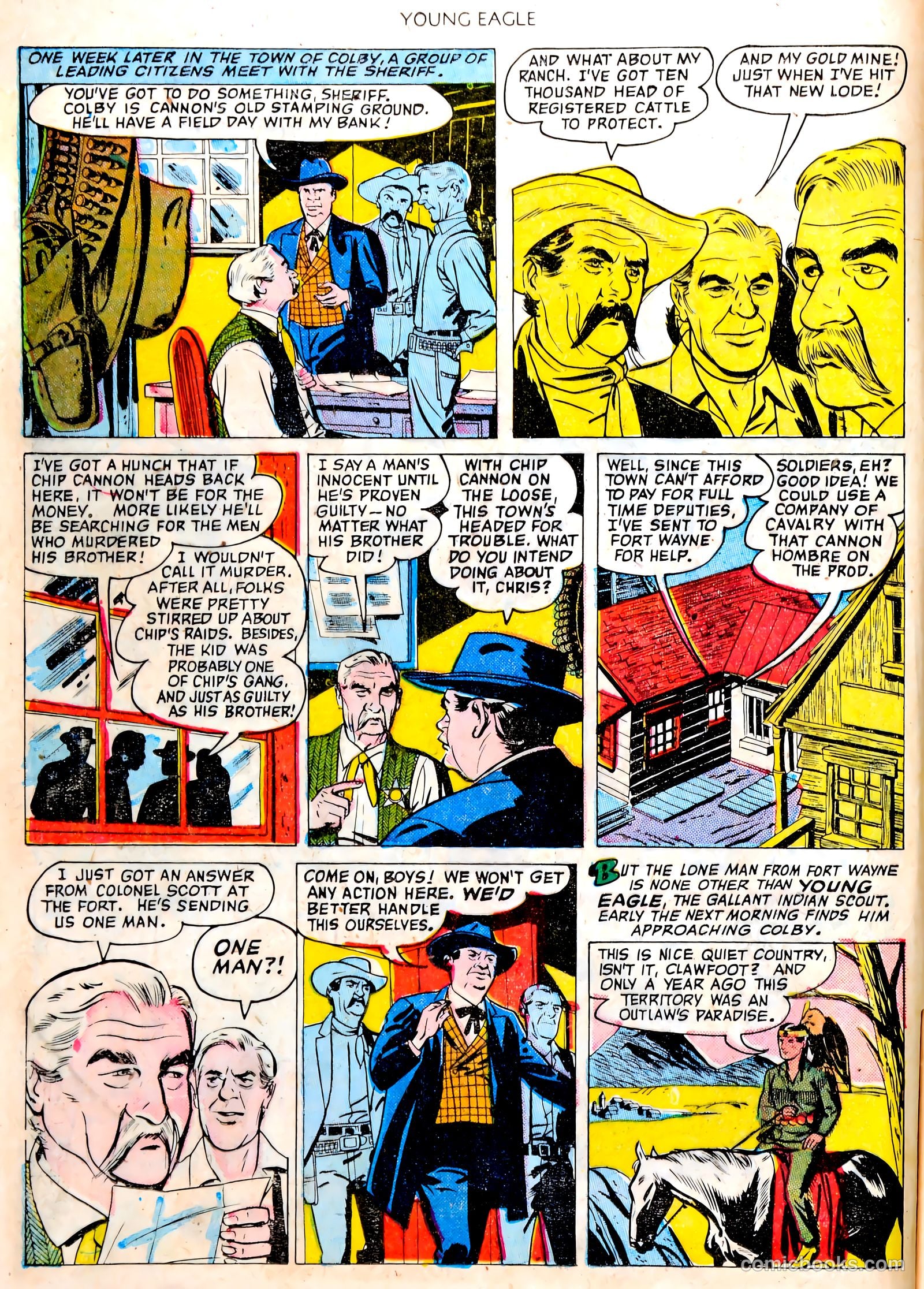 Young Eagle #4 (1951) — page 4 of 36