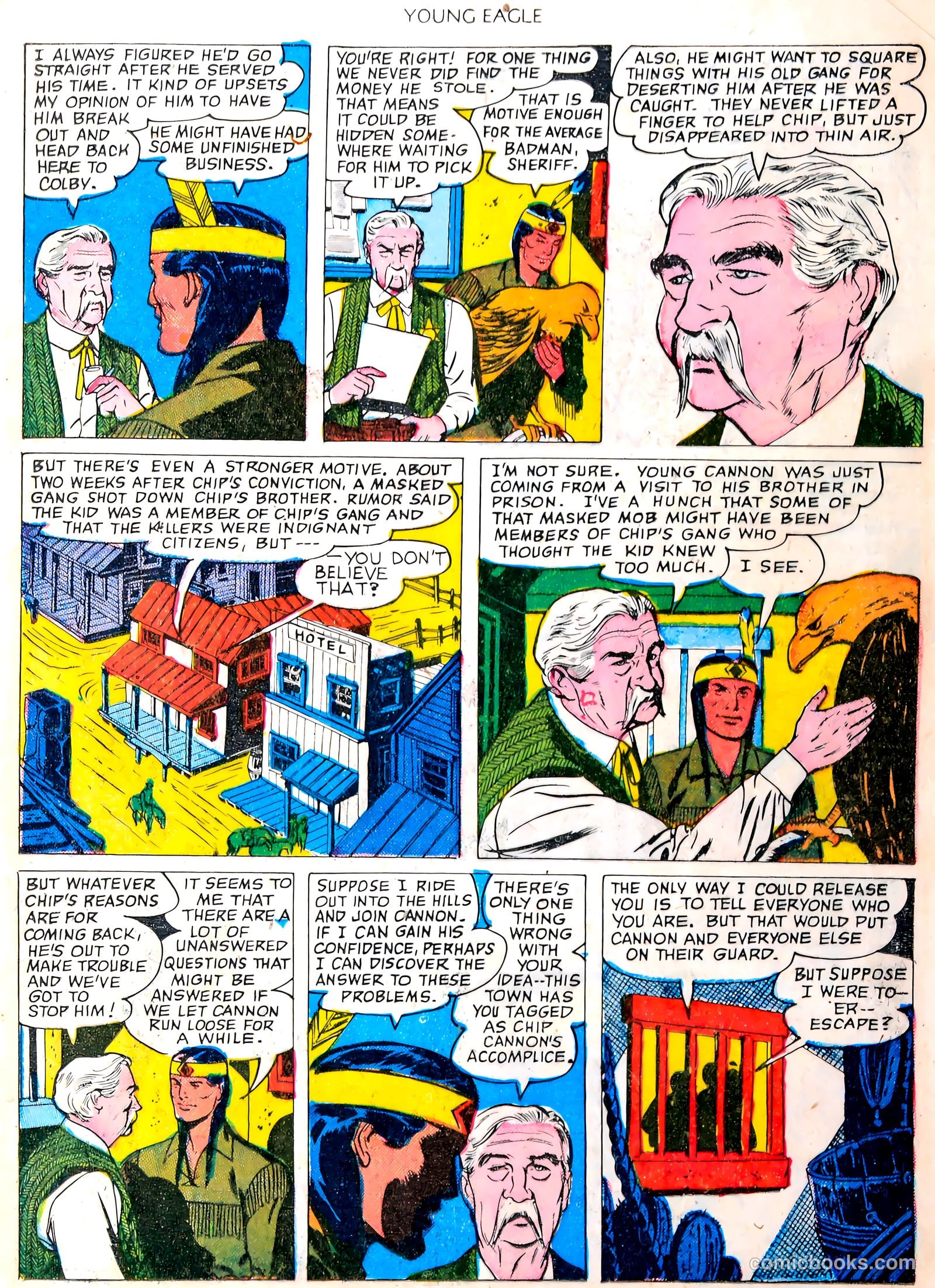 Young Eagle #4 (1951) — page 9 of 36