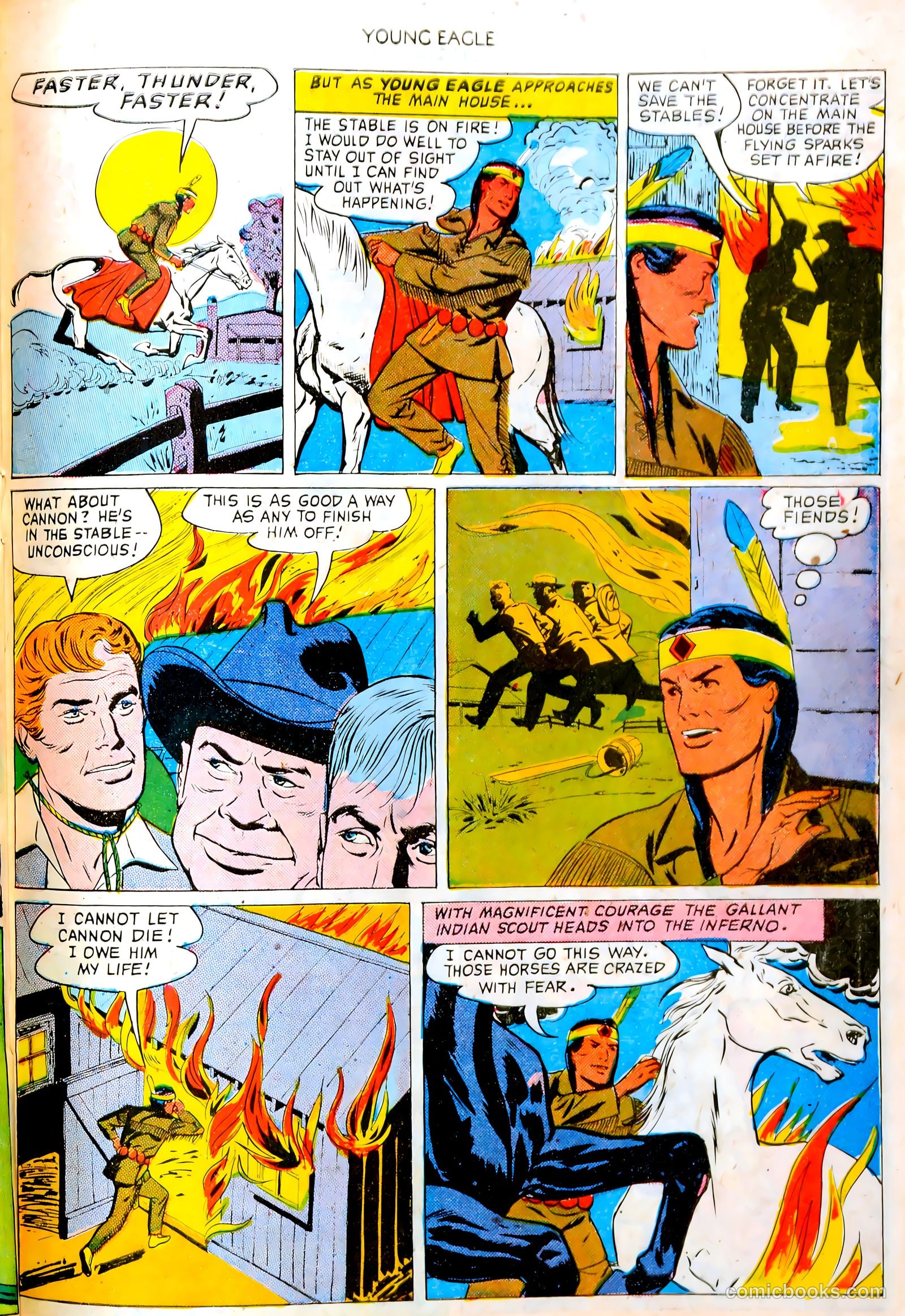 Young Eagle #4 (1951) — page 21 of 36