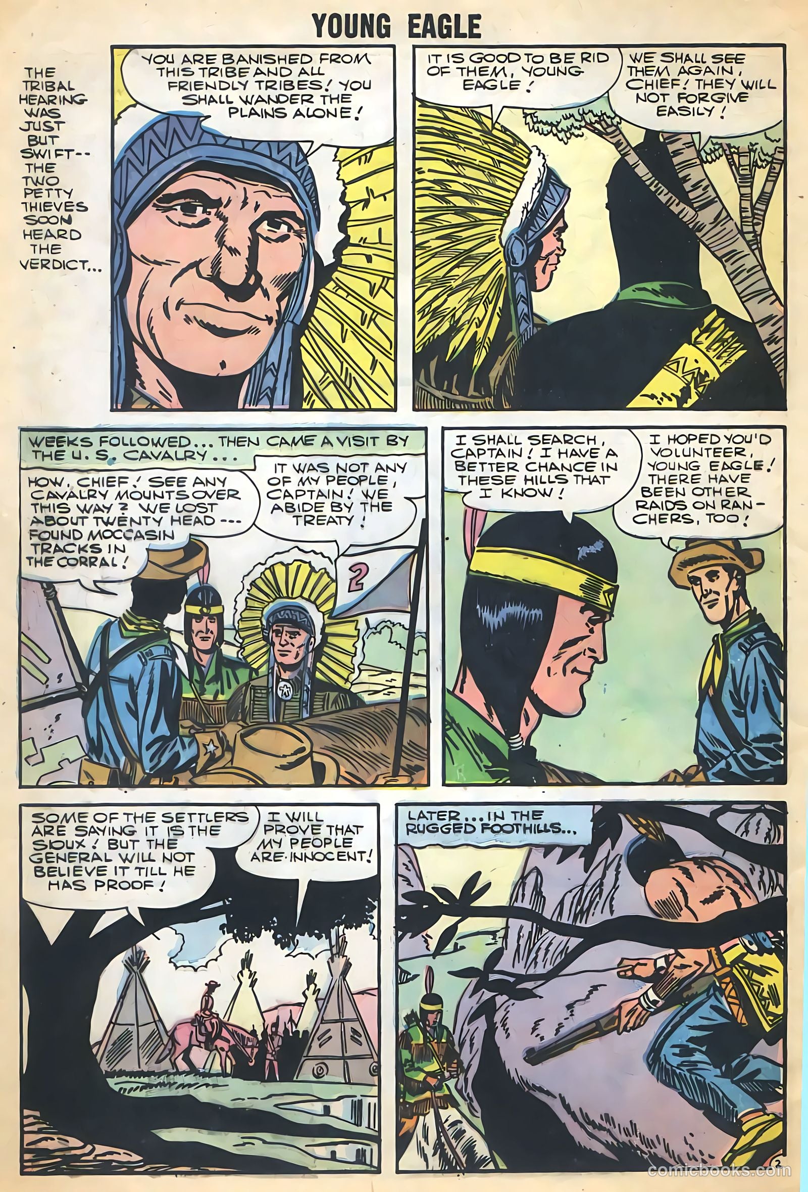 Young Eagle #4 (1957) — page 4 of 36