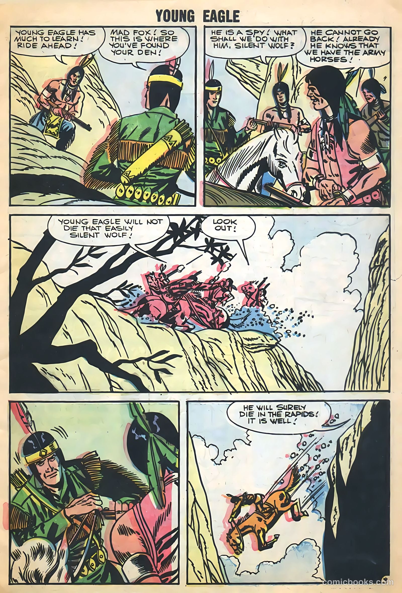 Young Eagle #4 (1957) — page 5 of 36