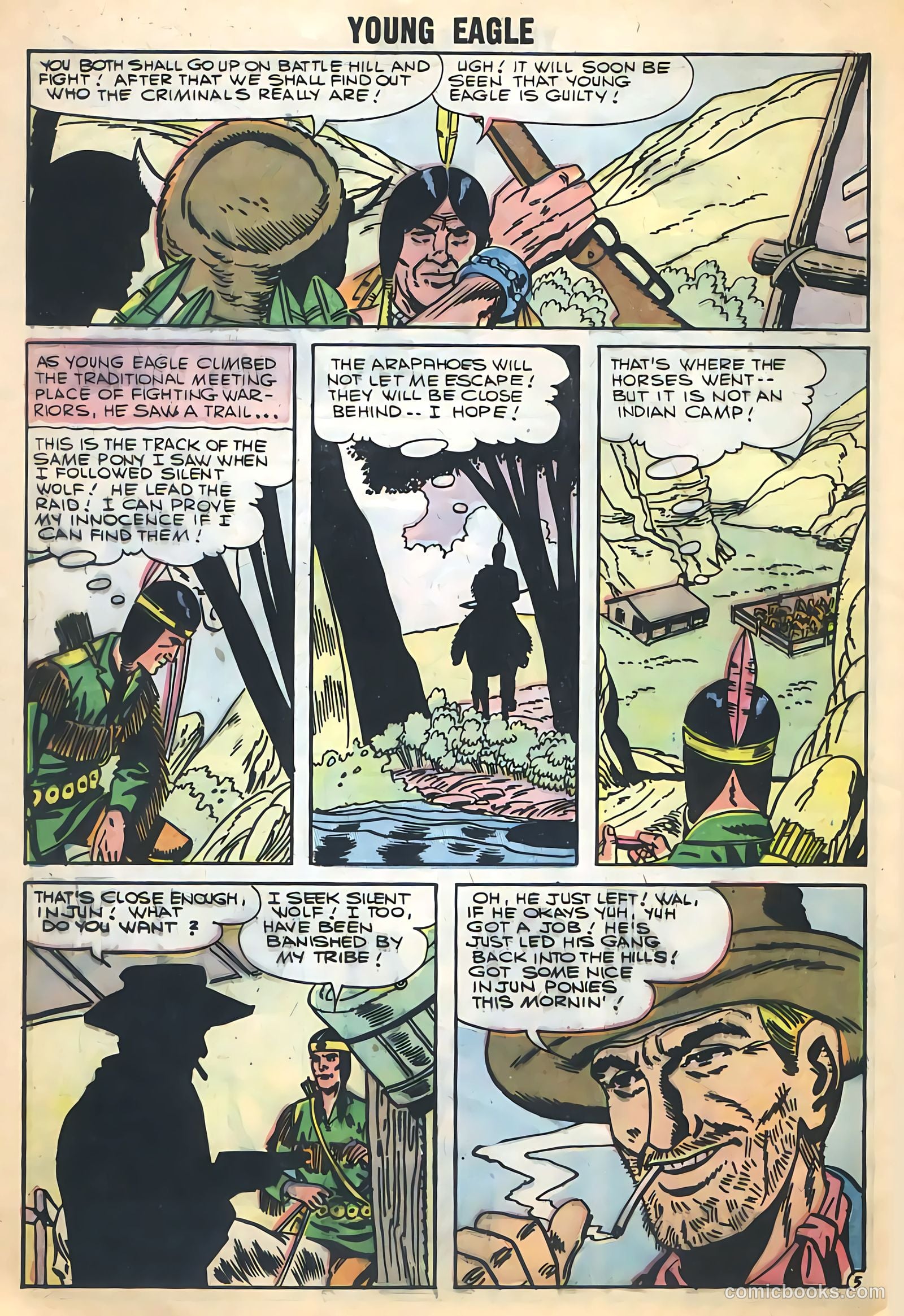 Young Eagle #4 (1957) — page 8 of 36