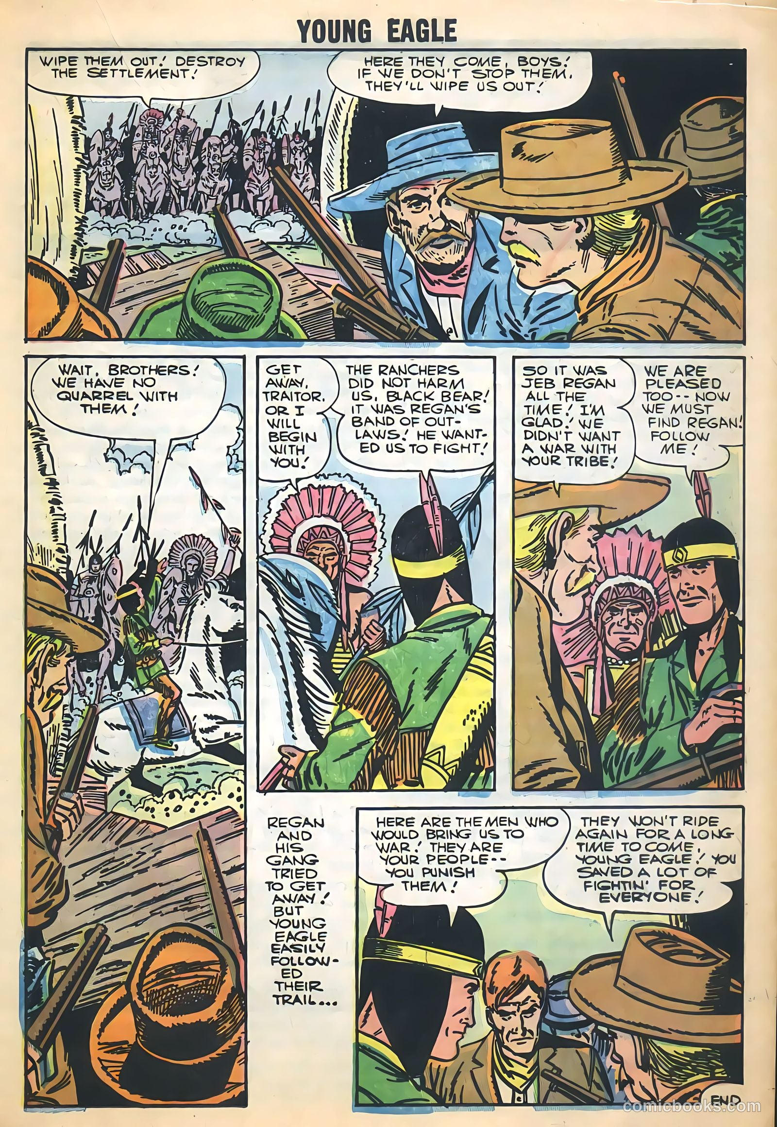 Young Eagle #4 (1957) — page 17 of 36