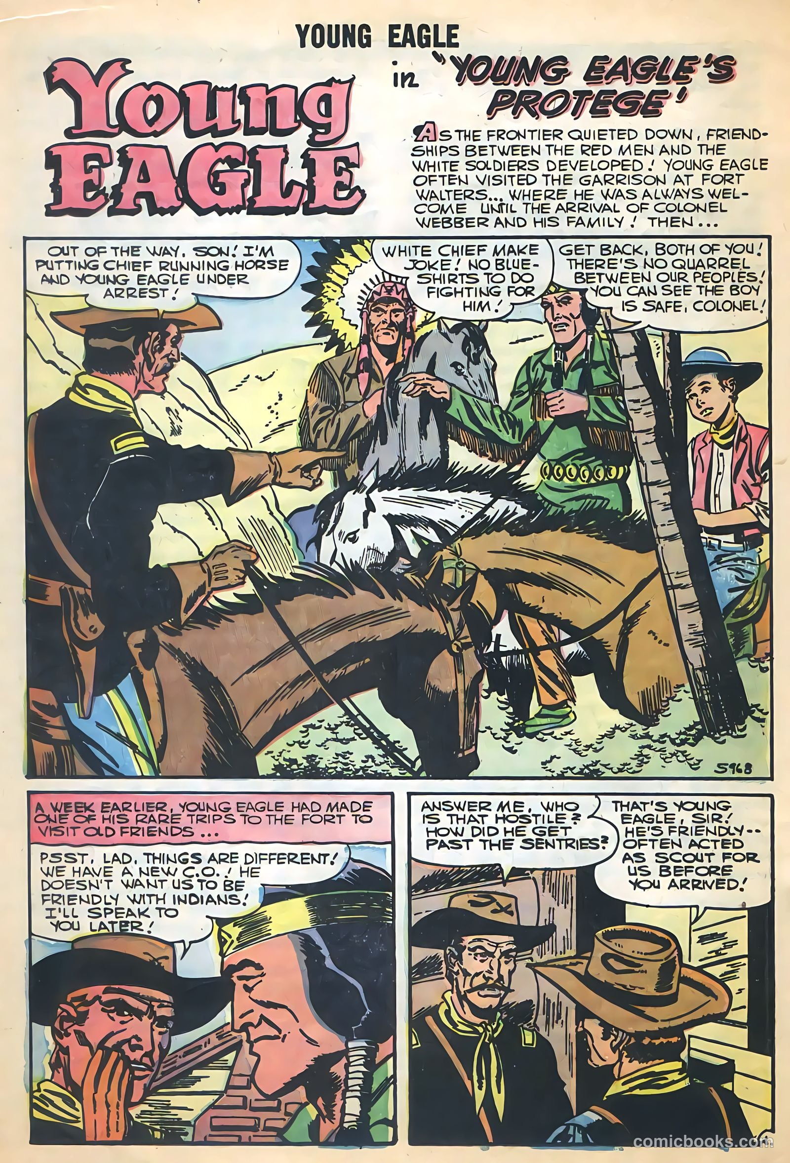 Young Eagle #4 (1957) — page 20 of 36