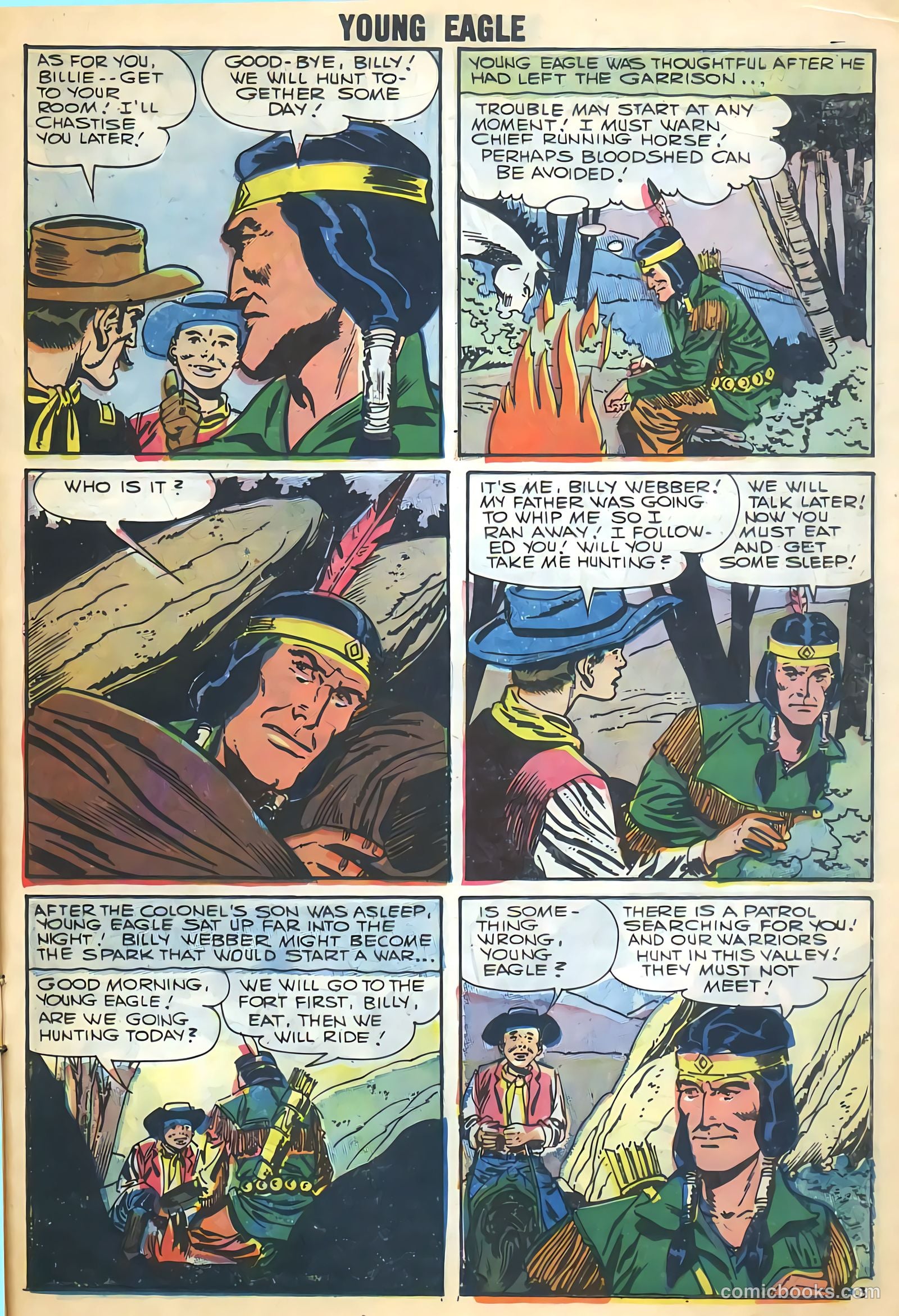 Young Eagle #4 (1957) — page 23 of 36