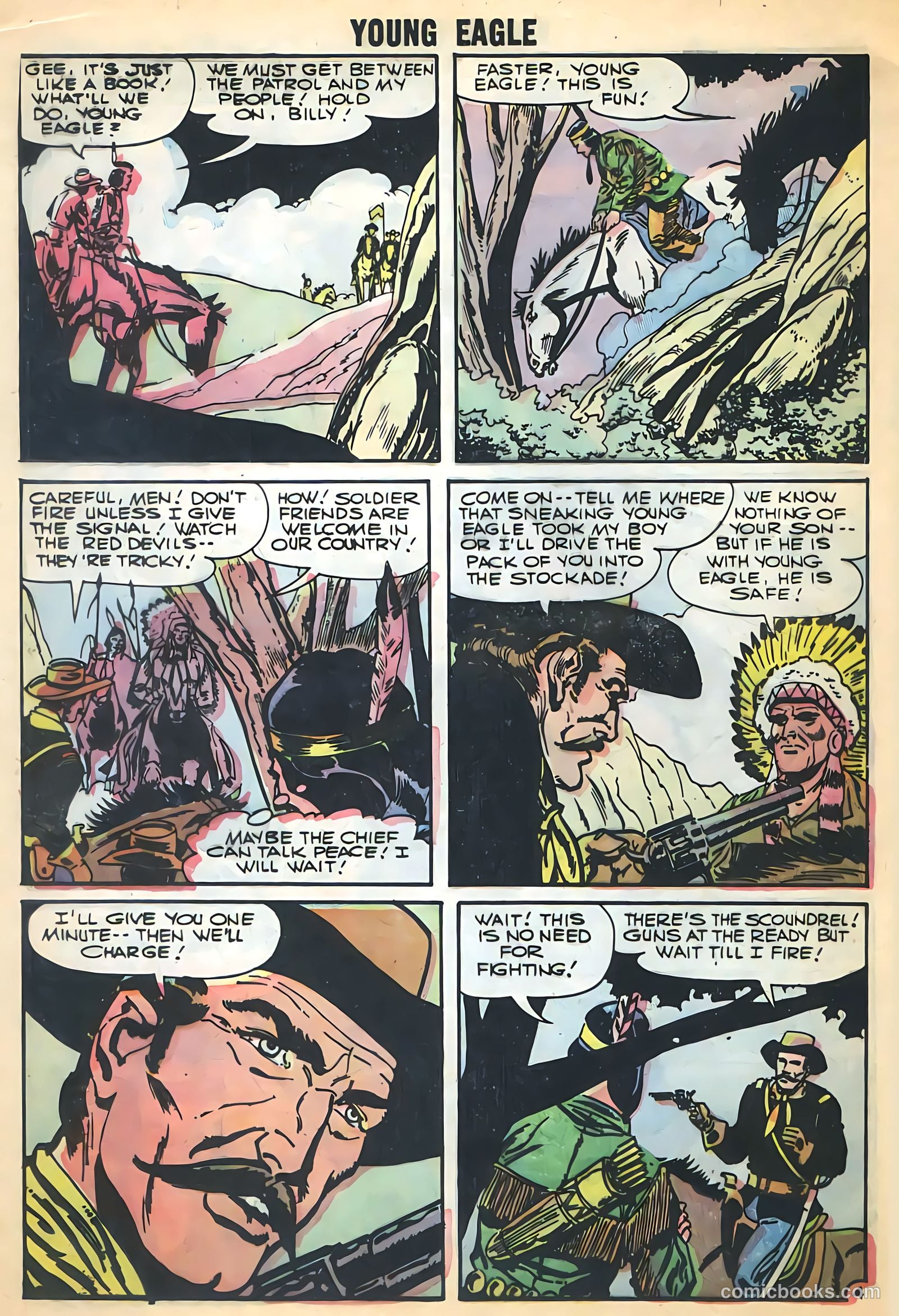 Young Eagle #4 (1957) — page 24 of 36