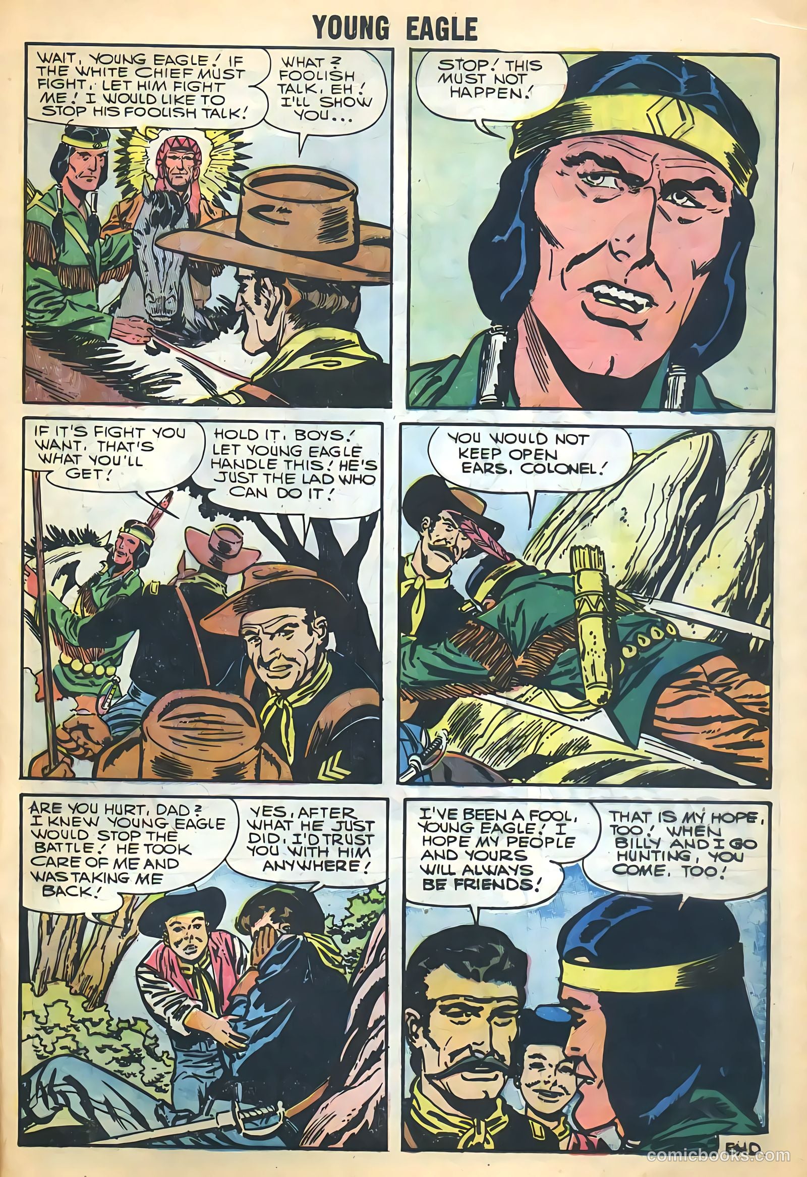 Young Eagle #4 (1957) — page 25 of 36