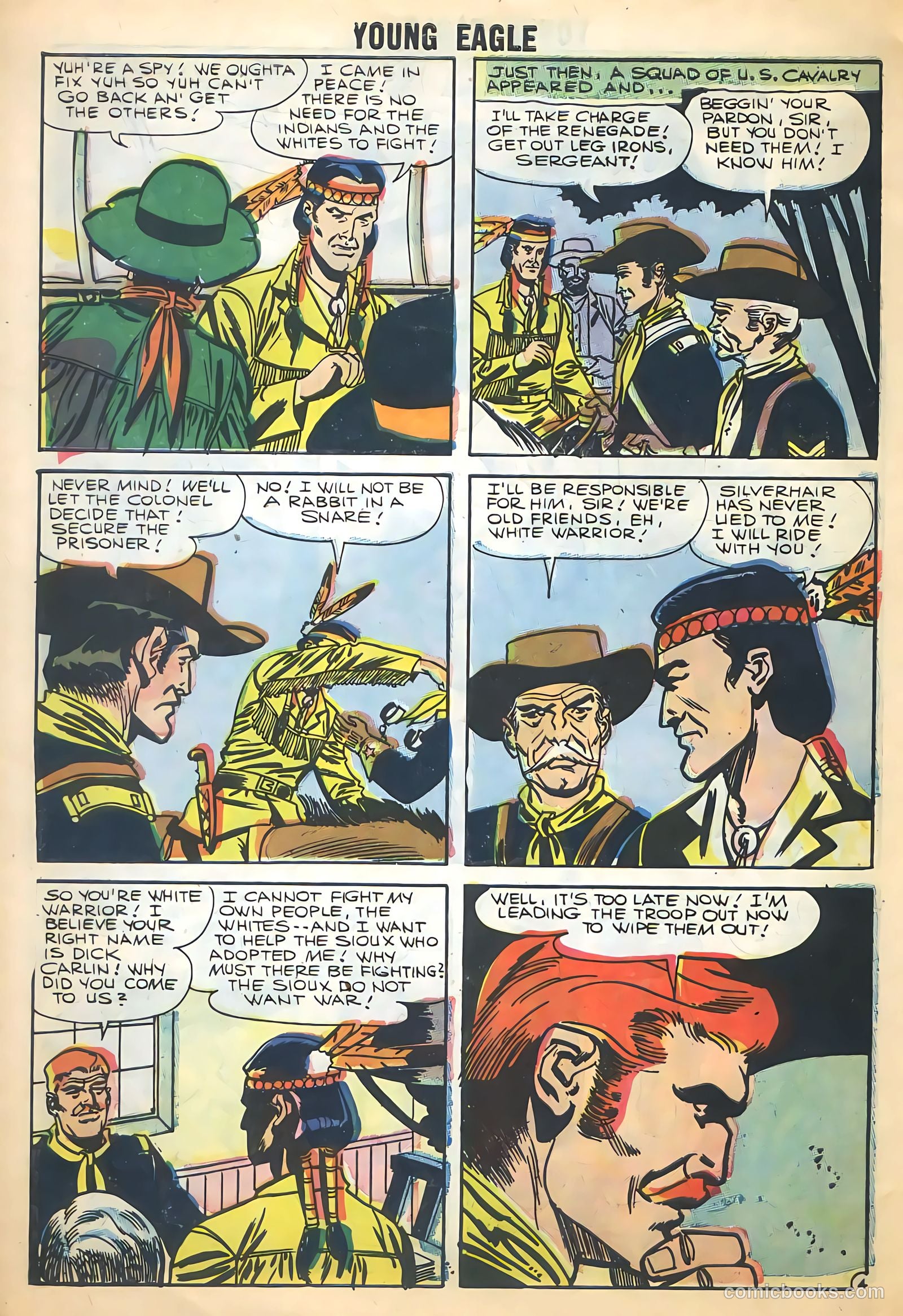 Young Eagle #4 (1957) — page 30 of 36