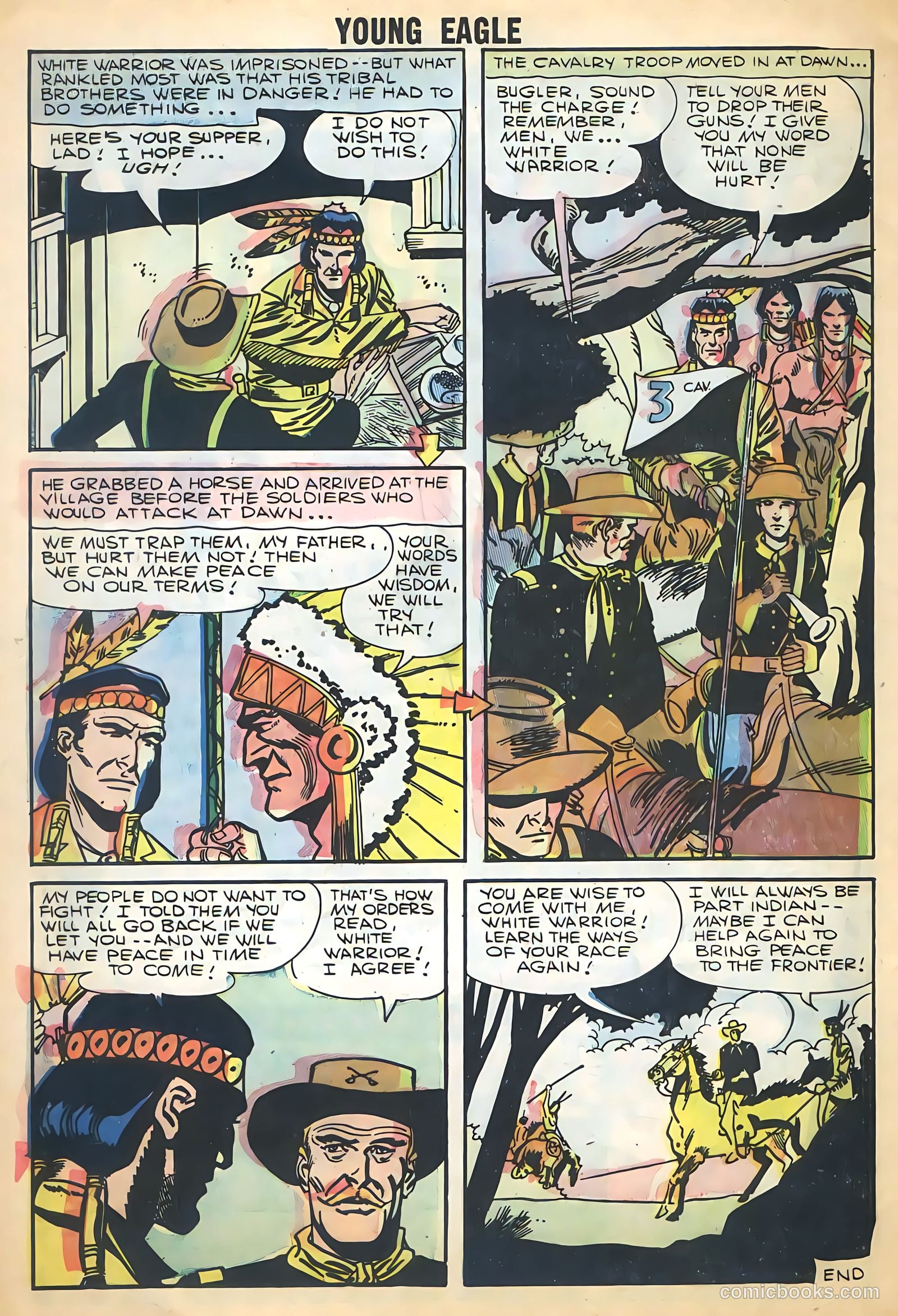Young Eagle #4 (1957) — page 32 of 36