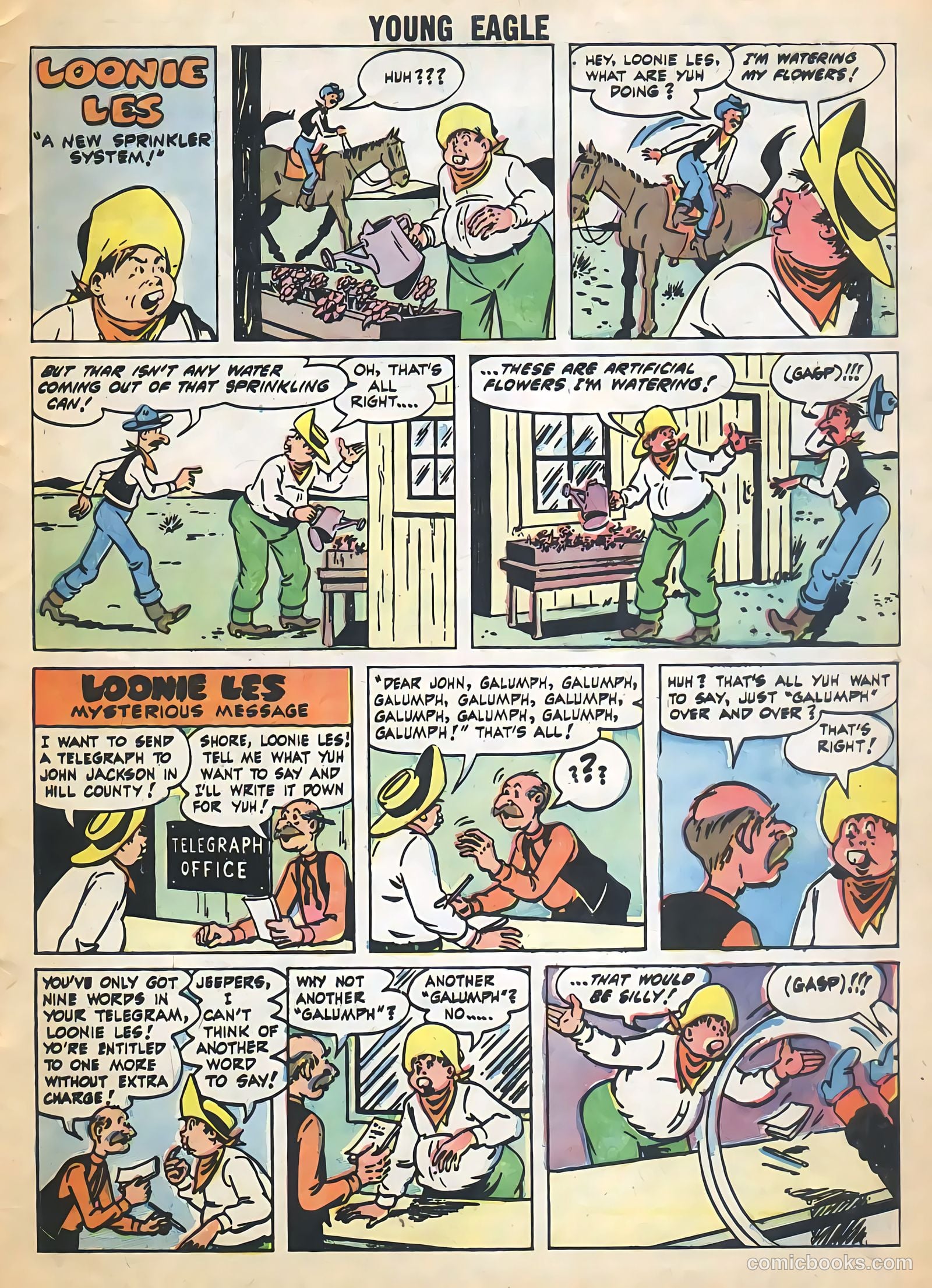 Young Eagle #4 (1957) — page 33 of 36