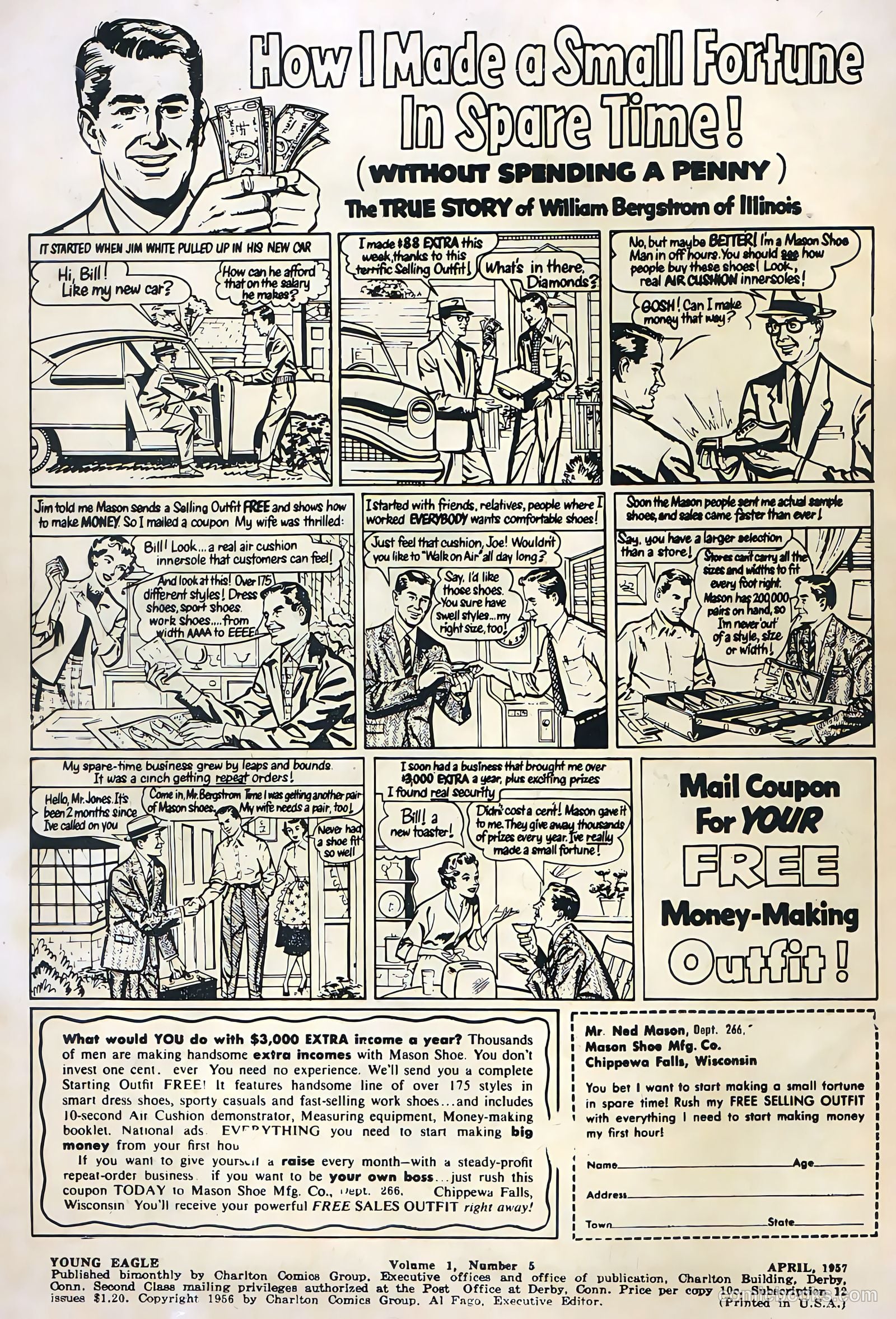 Young Eagle #5 (1957) — page 2 of 36