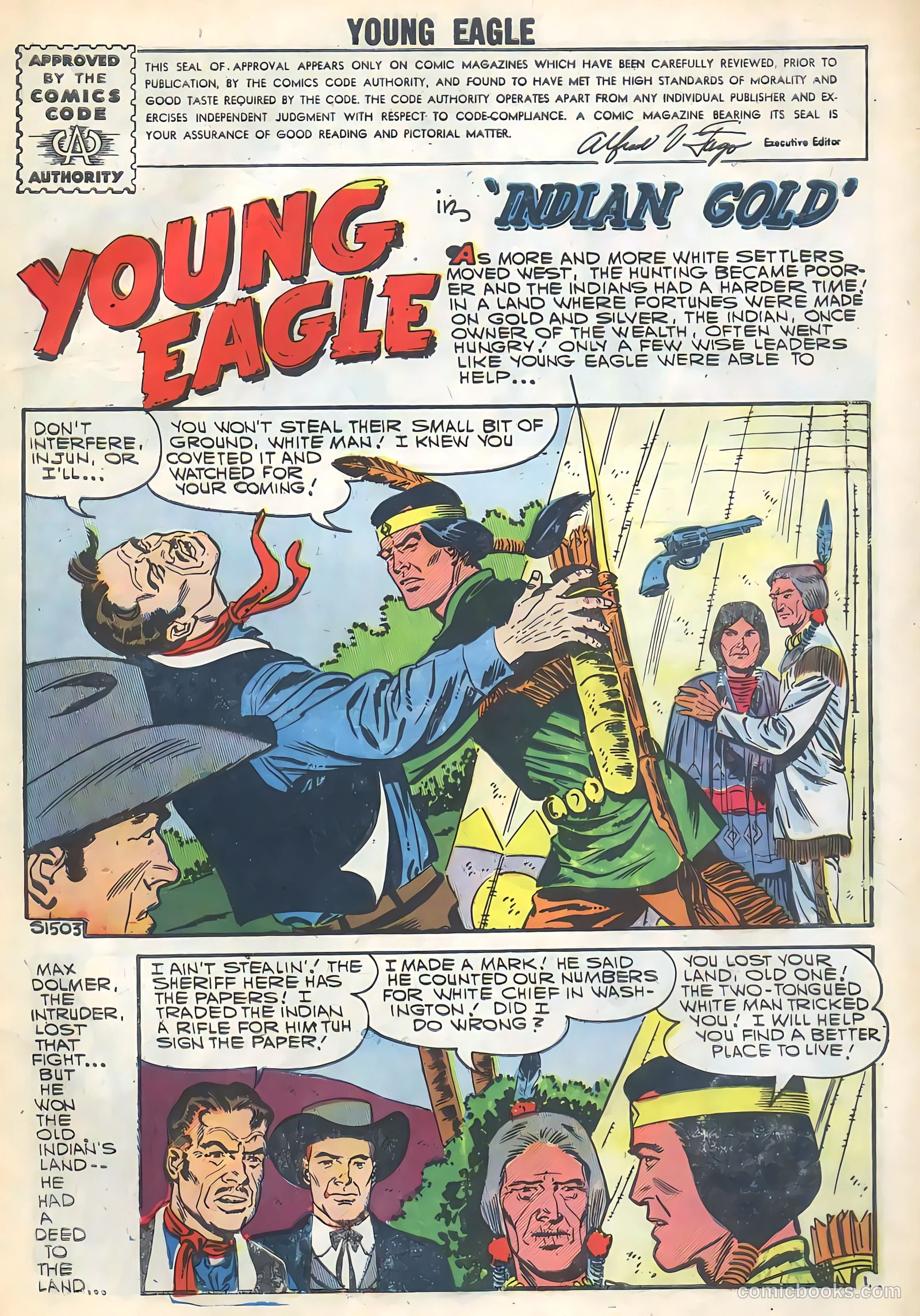 Young Eagle #5 (1957) — page 3 of 36