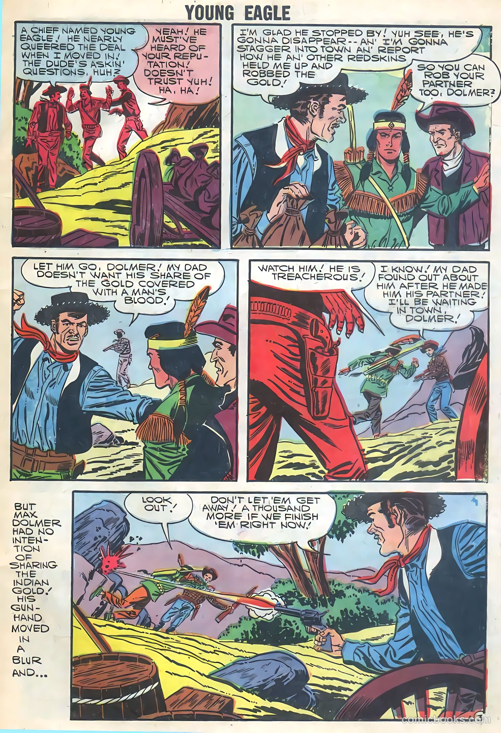 Young Eagle #5 (1957) — page 5 of 36