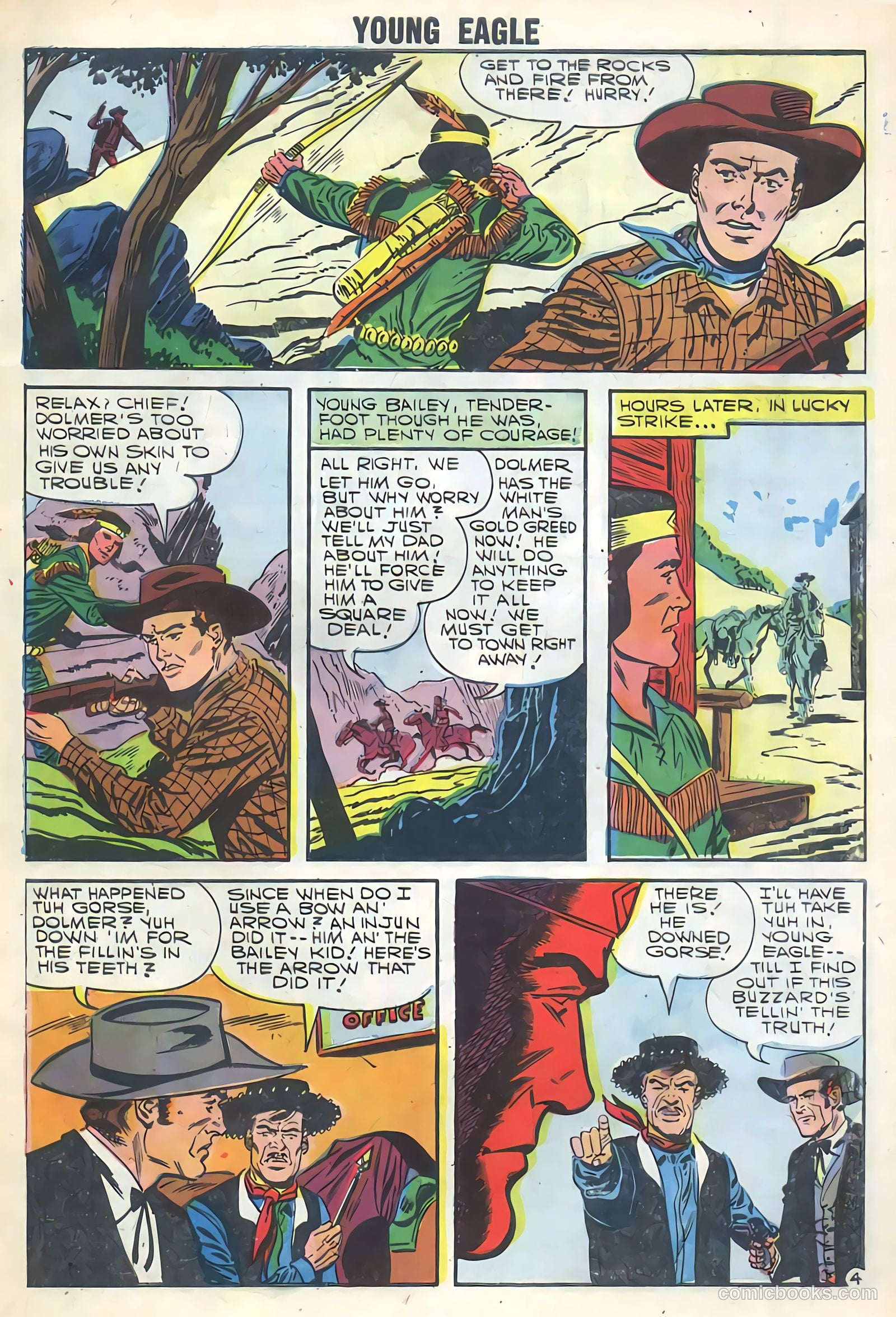 Young Eagle #5 (1957) — page 7 of 36