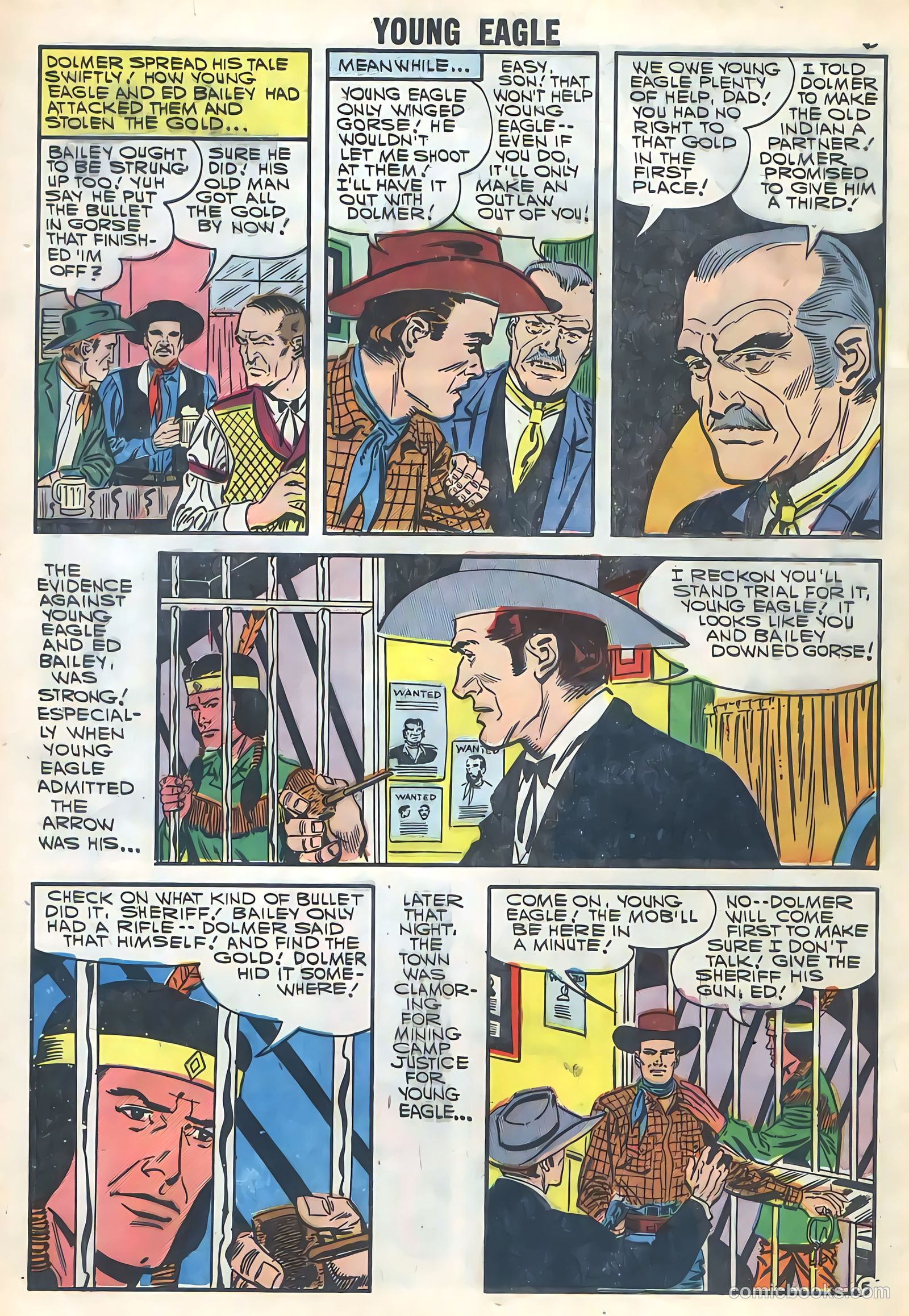 Young Eagle #5 (1957) — page 8 of 36