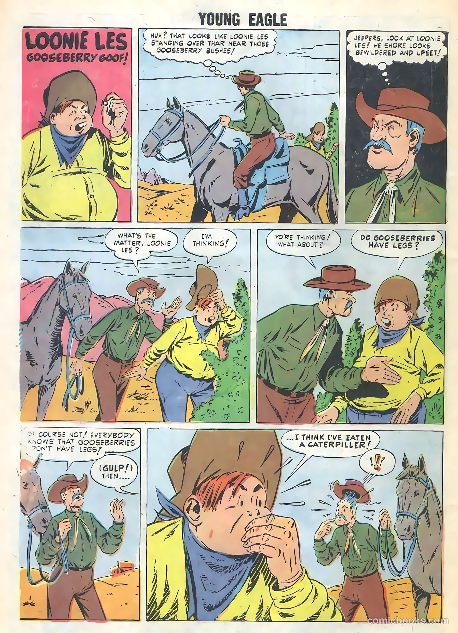 Young Eagle #5 (1957) — page 10 of 36