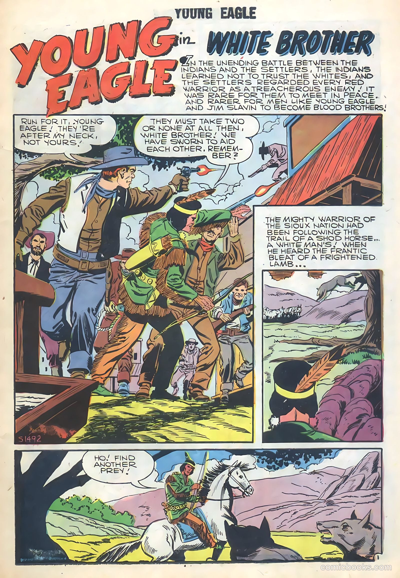 Young Eagle #5 (1957) — page 11 of 36