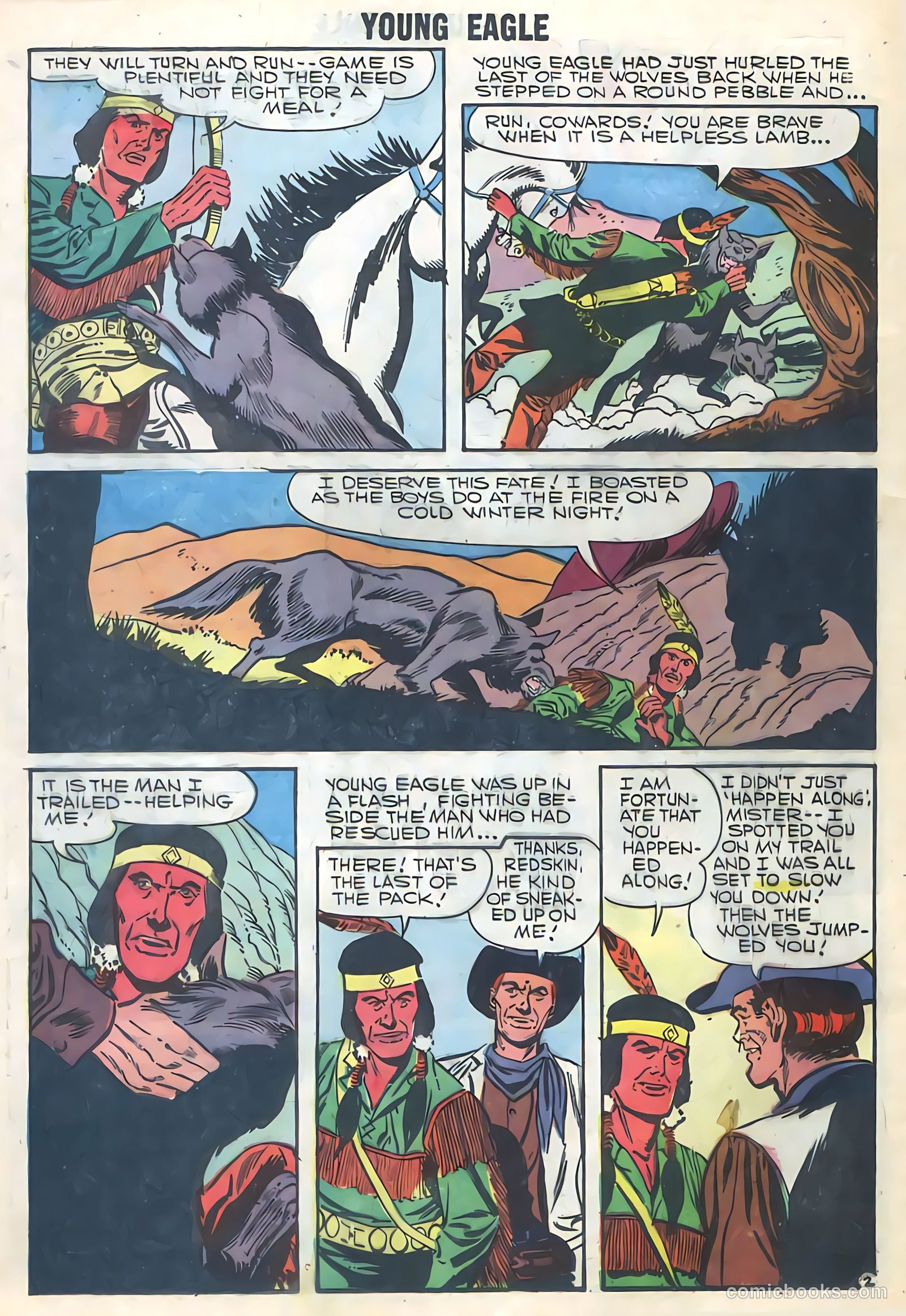 Young Eagle #5 (1957) — page 12 of 36