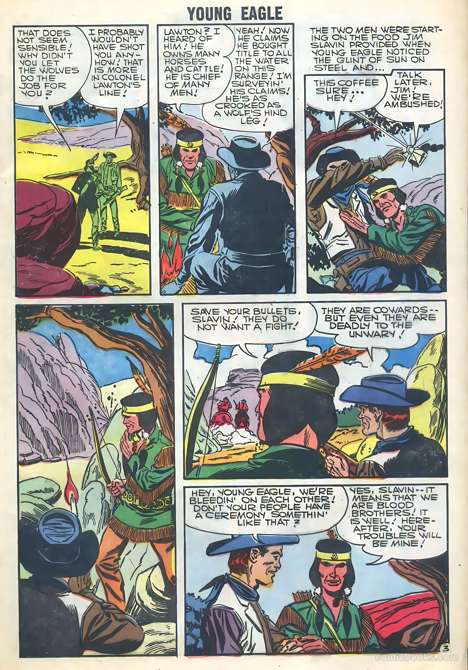 Young Eagle #5 (1957) — page 13 of 36