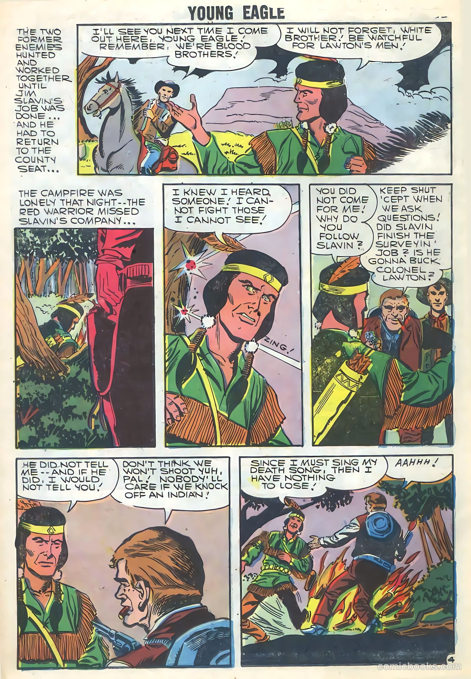 Young Eagle #5 (1957) — page 14 of 36
