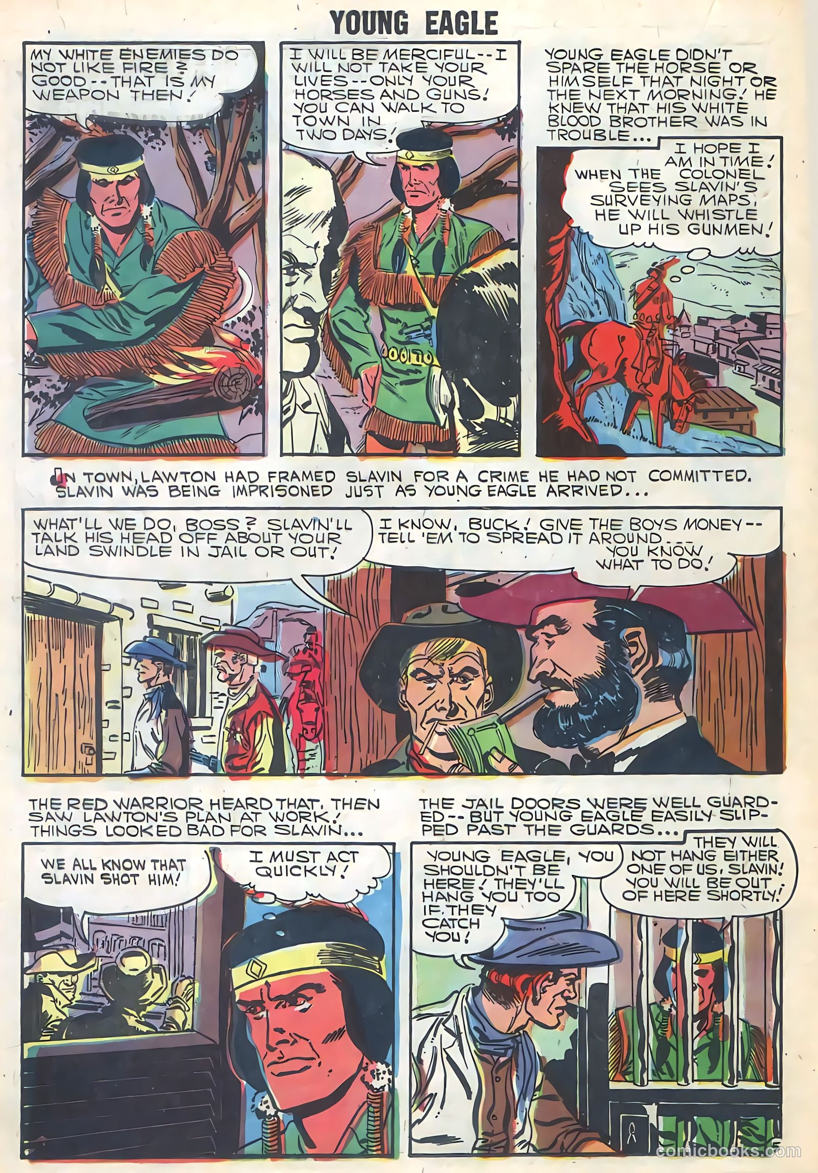 Young Eagle #5 (1957) — page 16 of 36