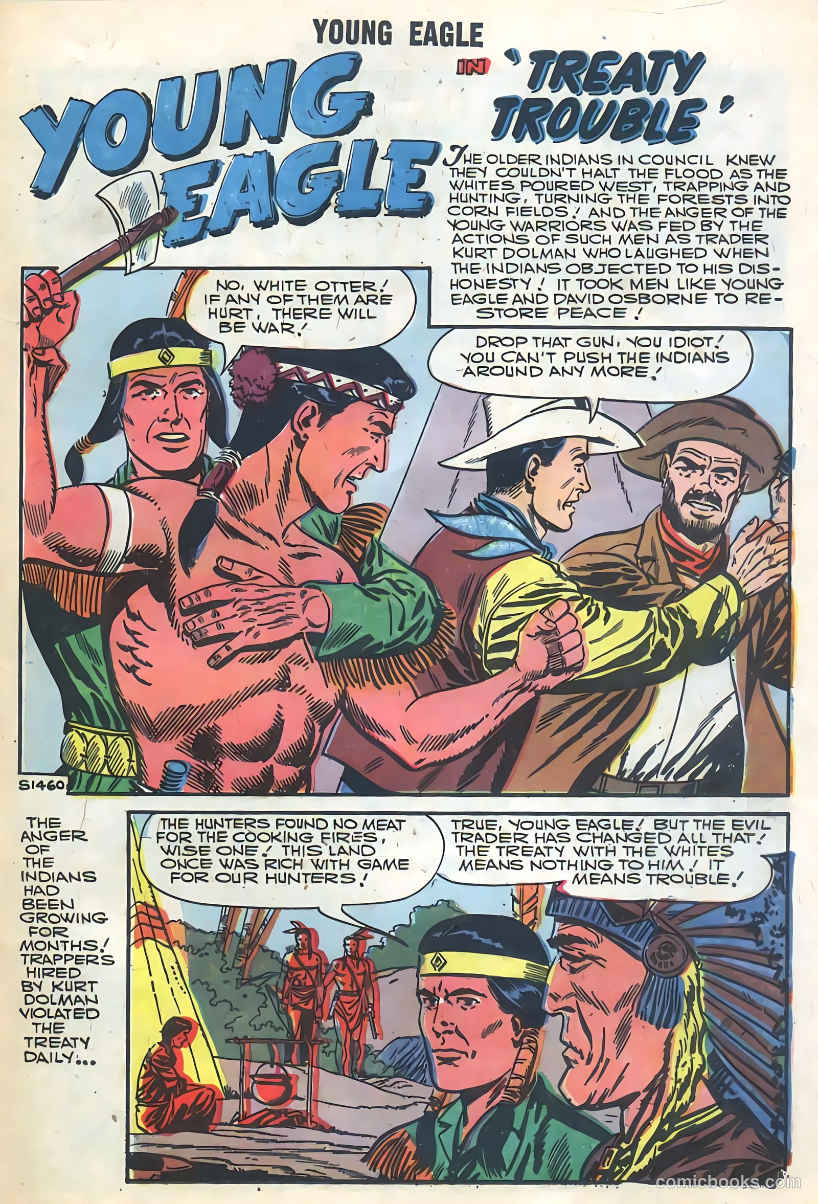 Young Eagle #5 (1957) — page 21 of 36