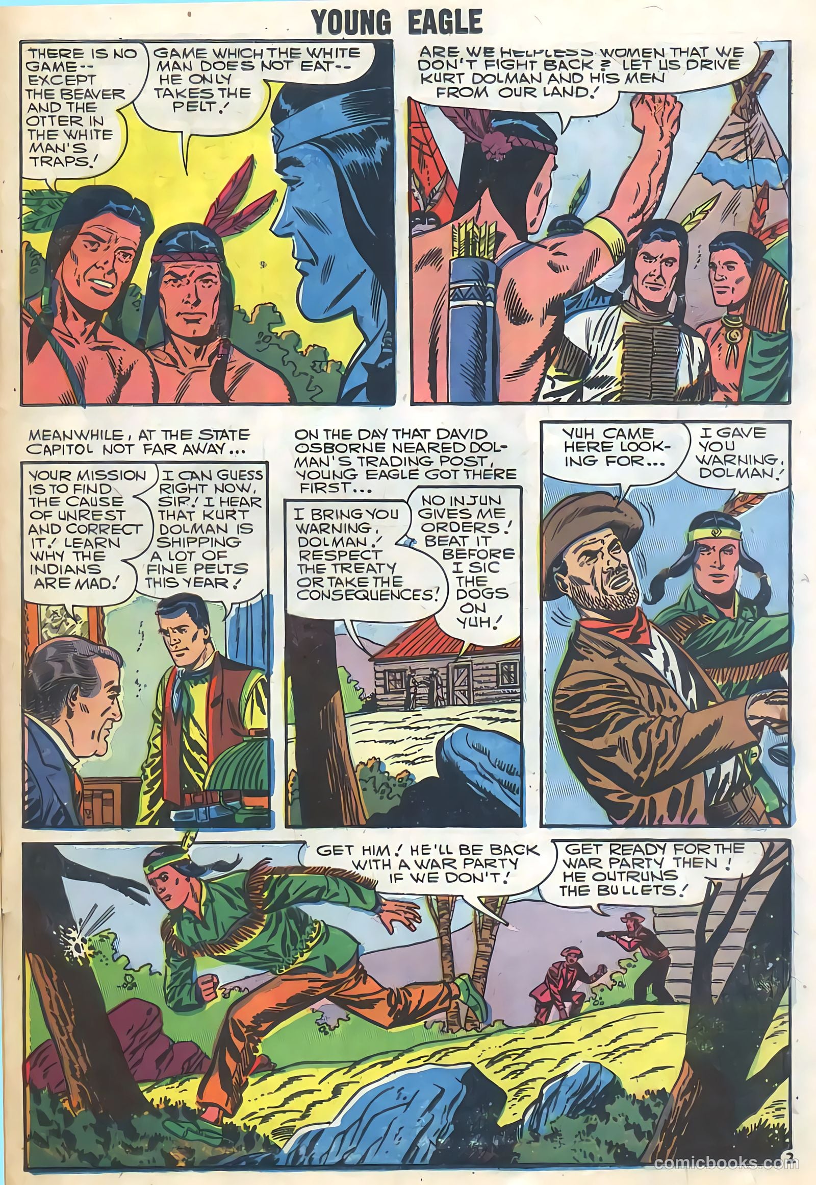 Young Eagle #5 (1957) — page 23 of 36