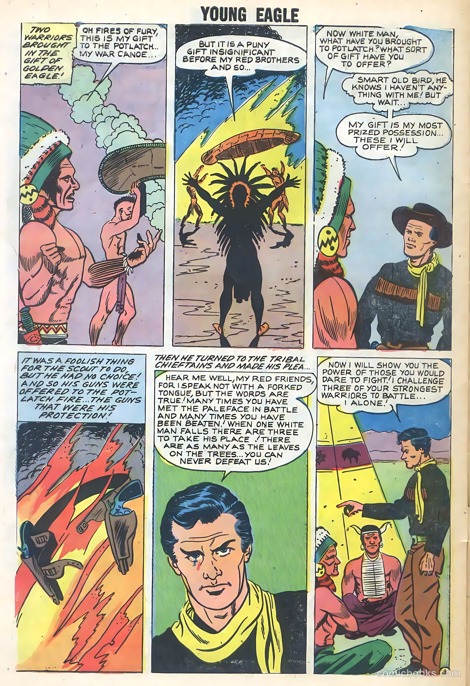 Young Eagle #5 (1957) — page 30 of 36