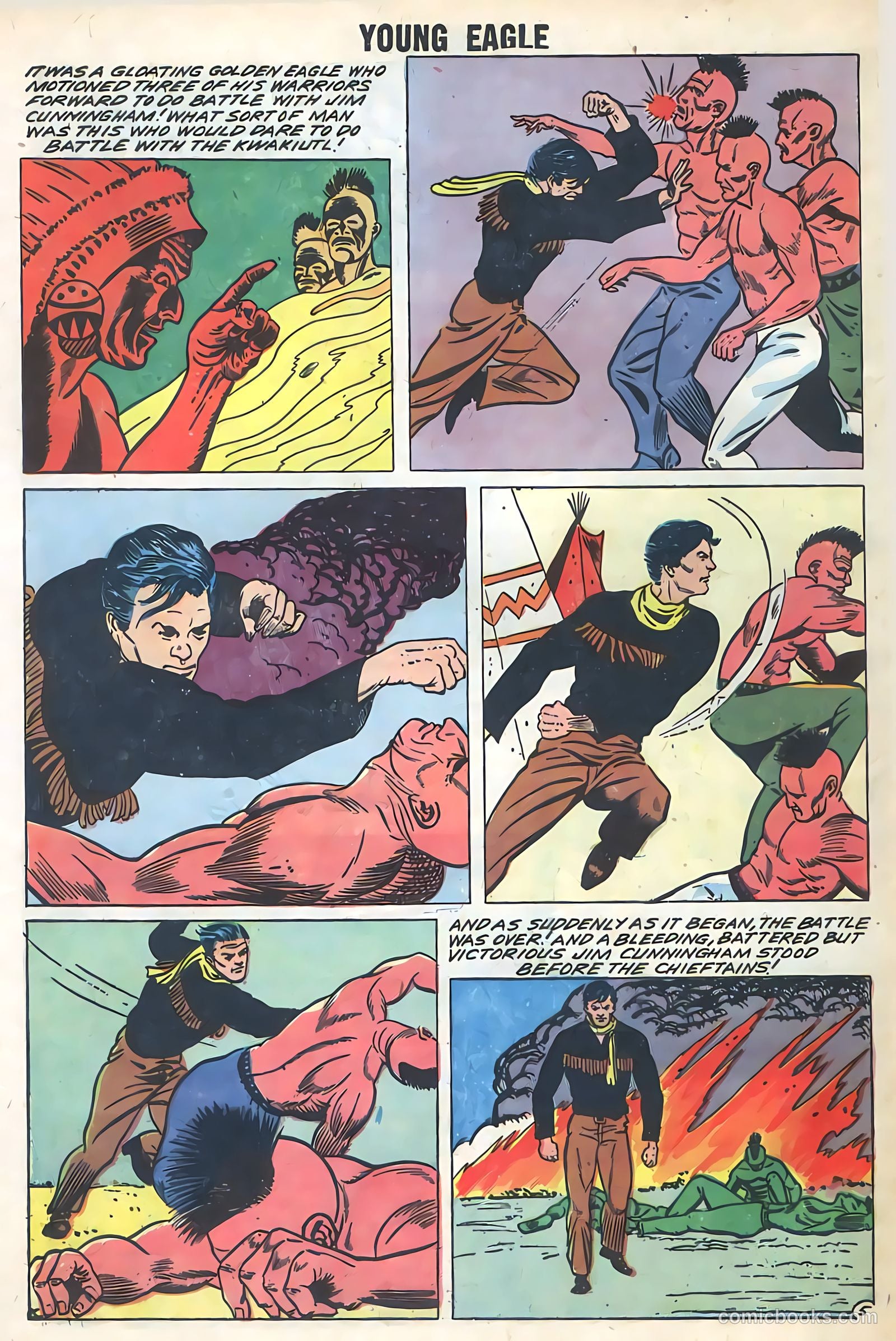 Young Eagle #5 (1957) — page 32 of 36