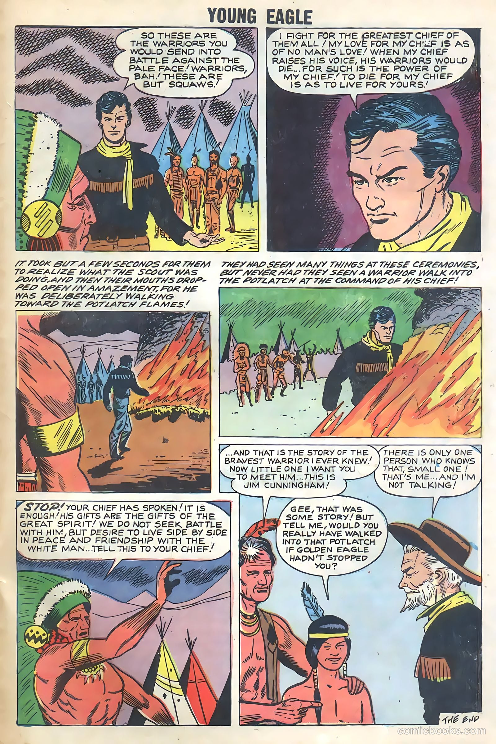 Young Eagle #5 (1957) — page 33 of 36