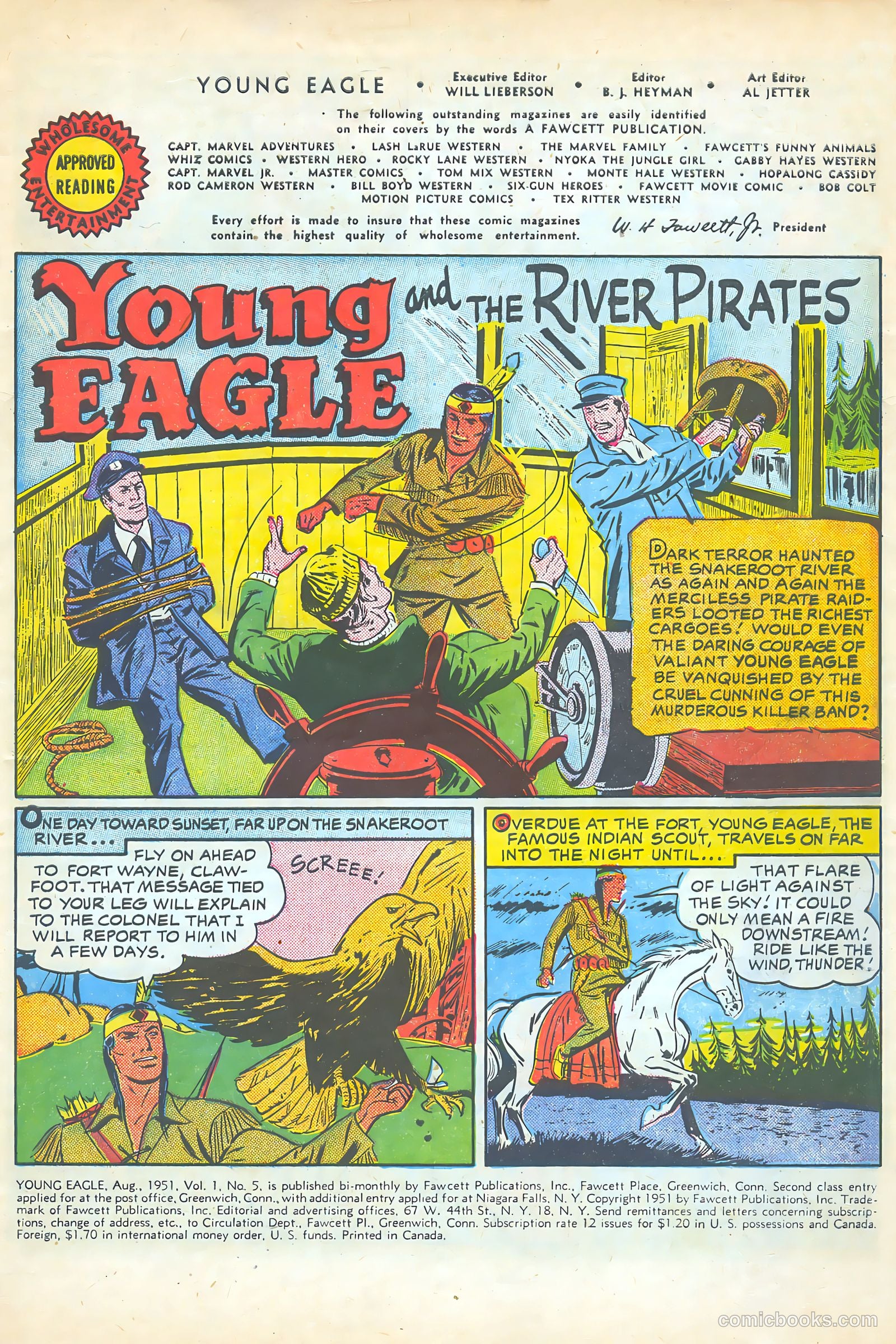 Young Eagle #5 (1951) — page 3 of 36