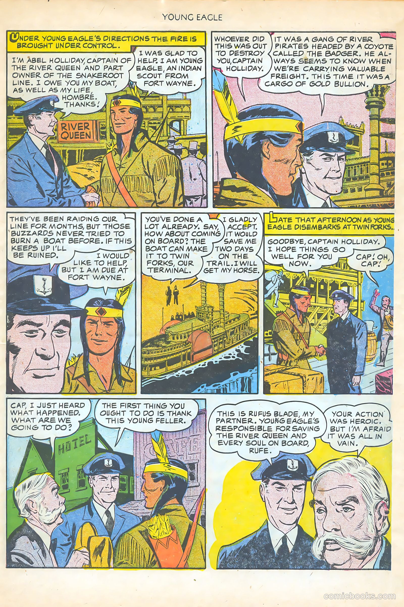 Young Eagle #5 (1951) — page 5 of 36
