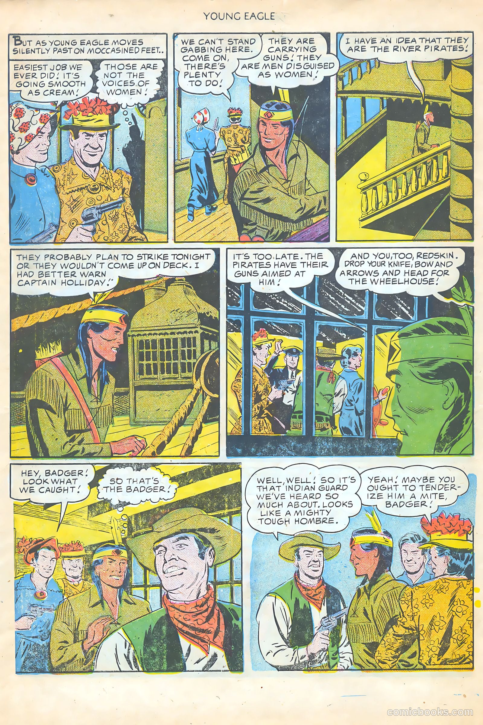 Young Eagle #5 (1951) — page 8 of 36