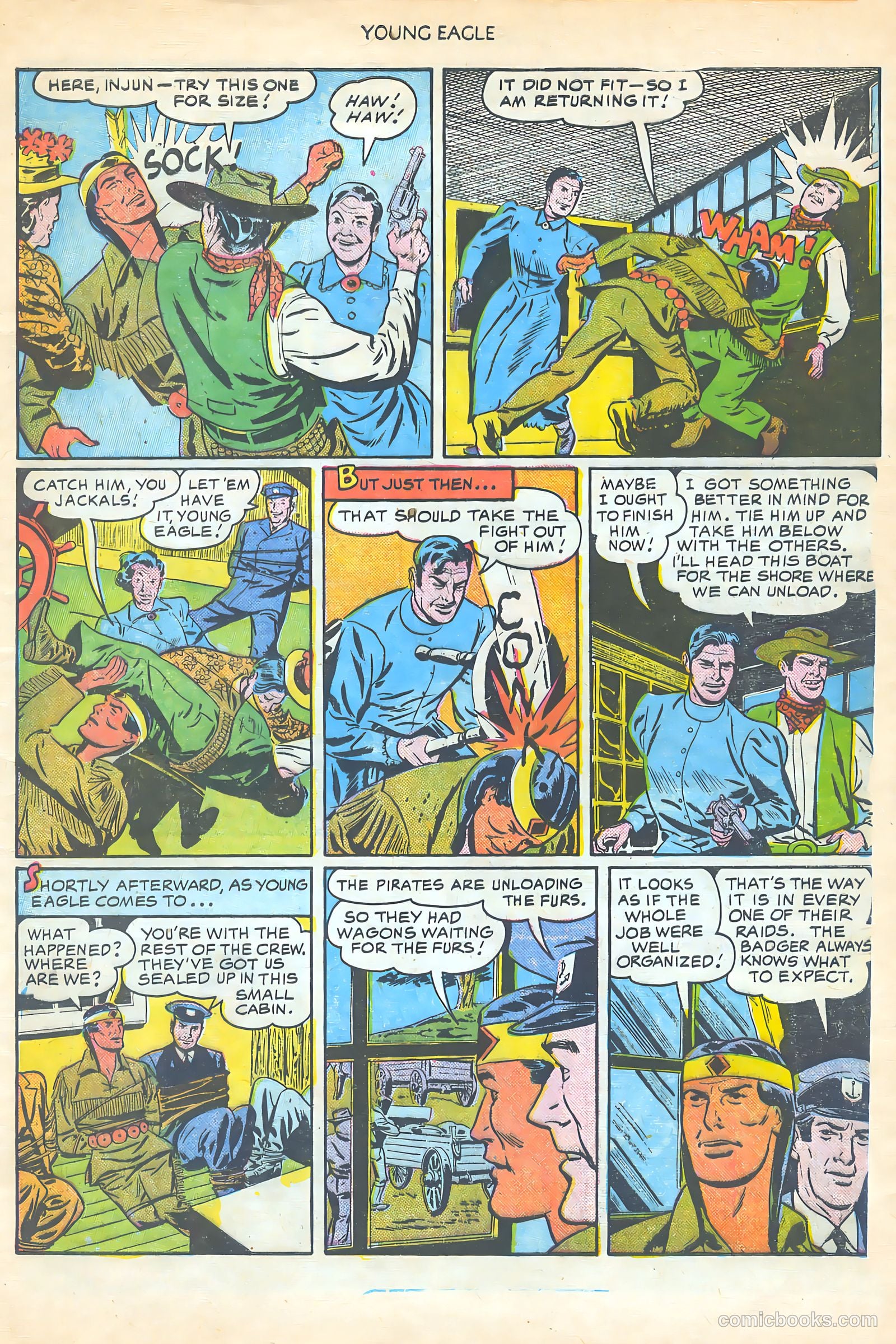 Young Eagle #5 (1951) — page 9 of 36