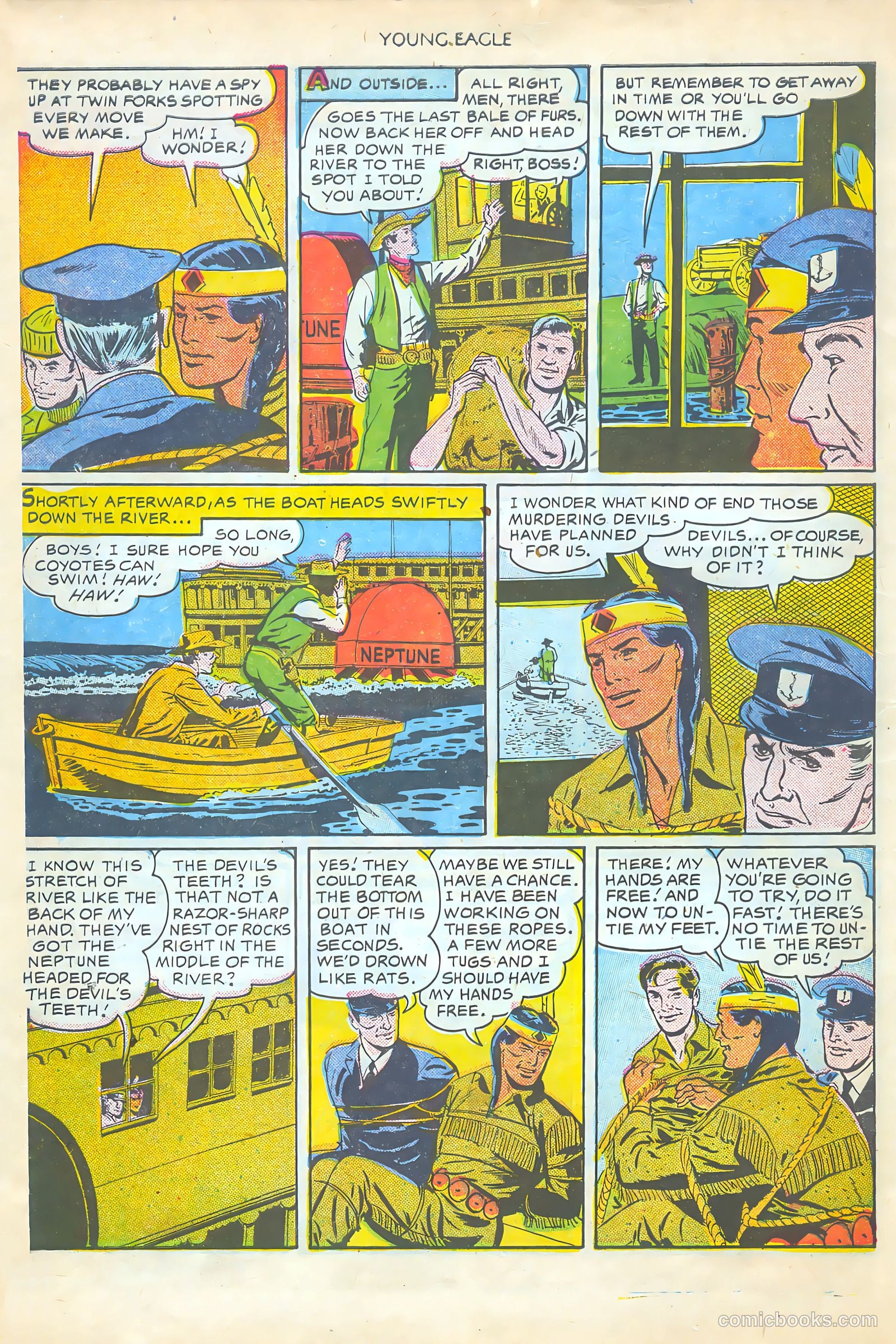 Young Eagle #5 (1951) — page 10 of 36