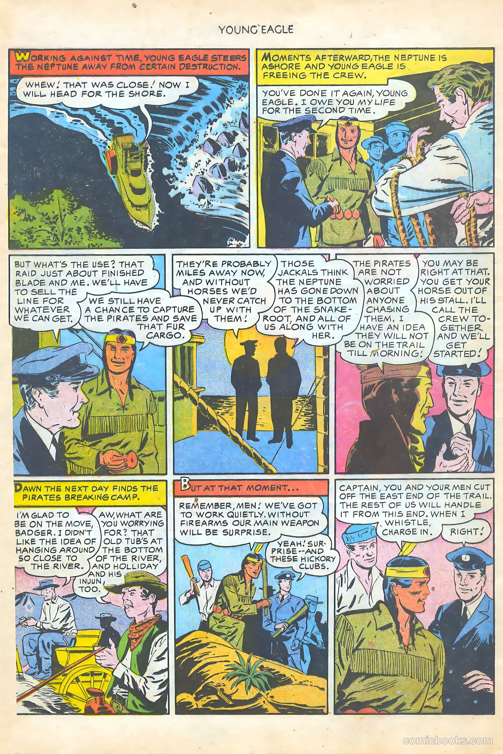 Young Eagle #5 (1951) — page 12 of 36