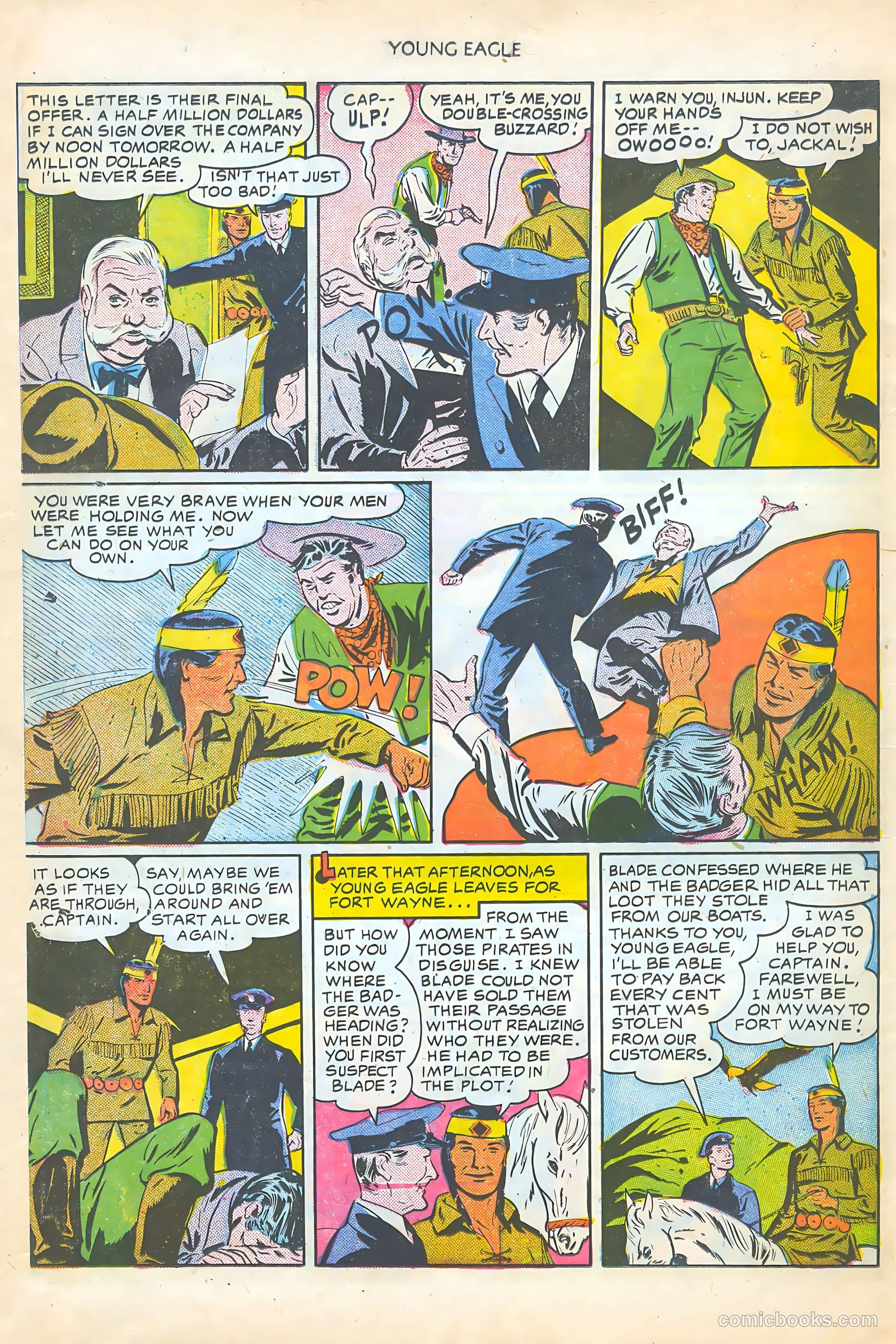 Young Eagle #5 (1951) — page 16 of 36
