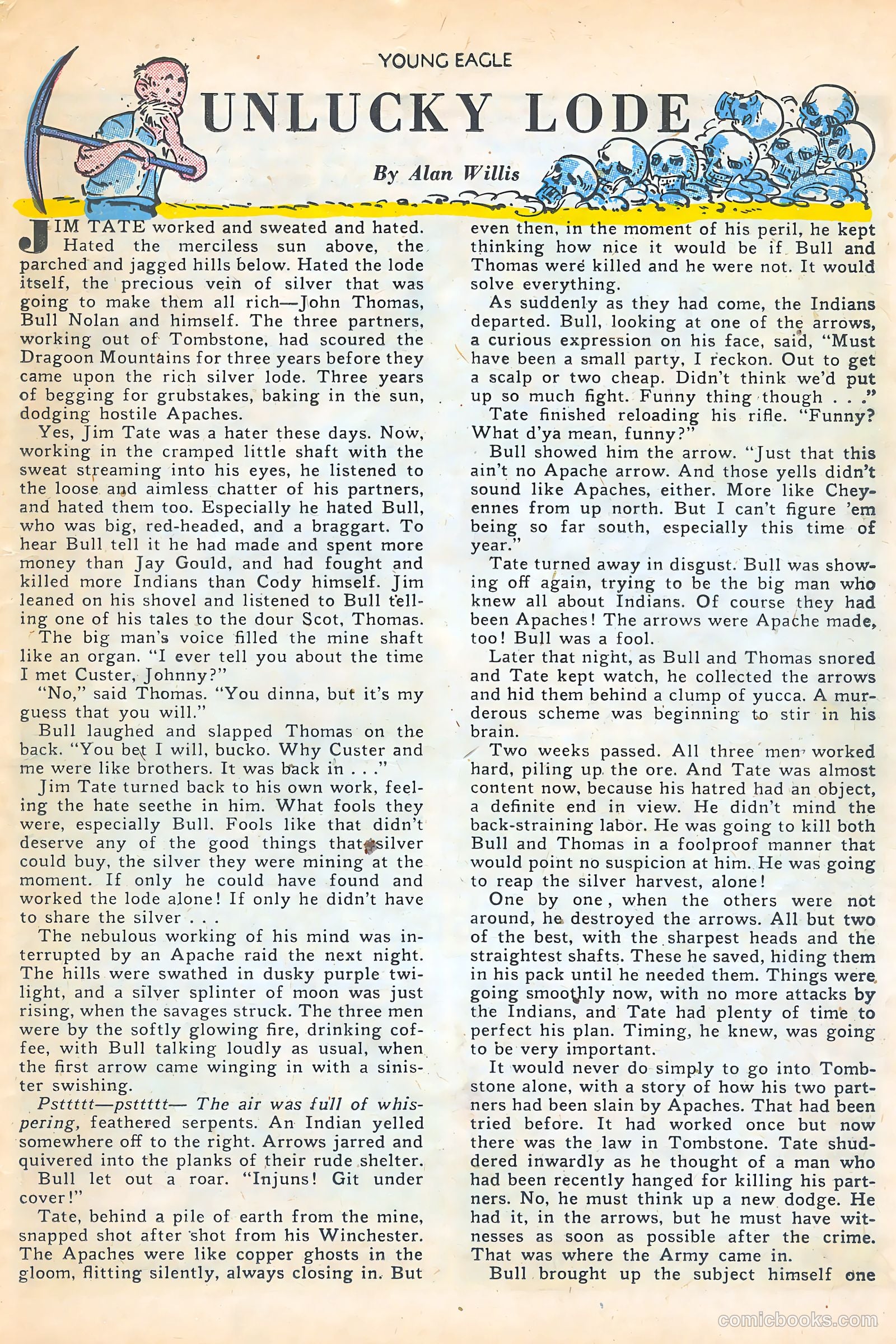 Young Eagle #5 (1951) — page 21 of 36