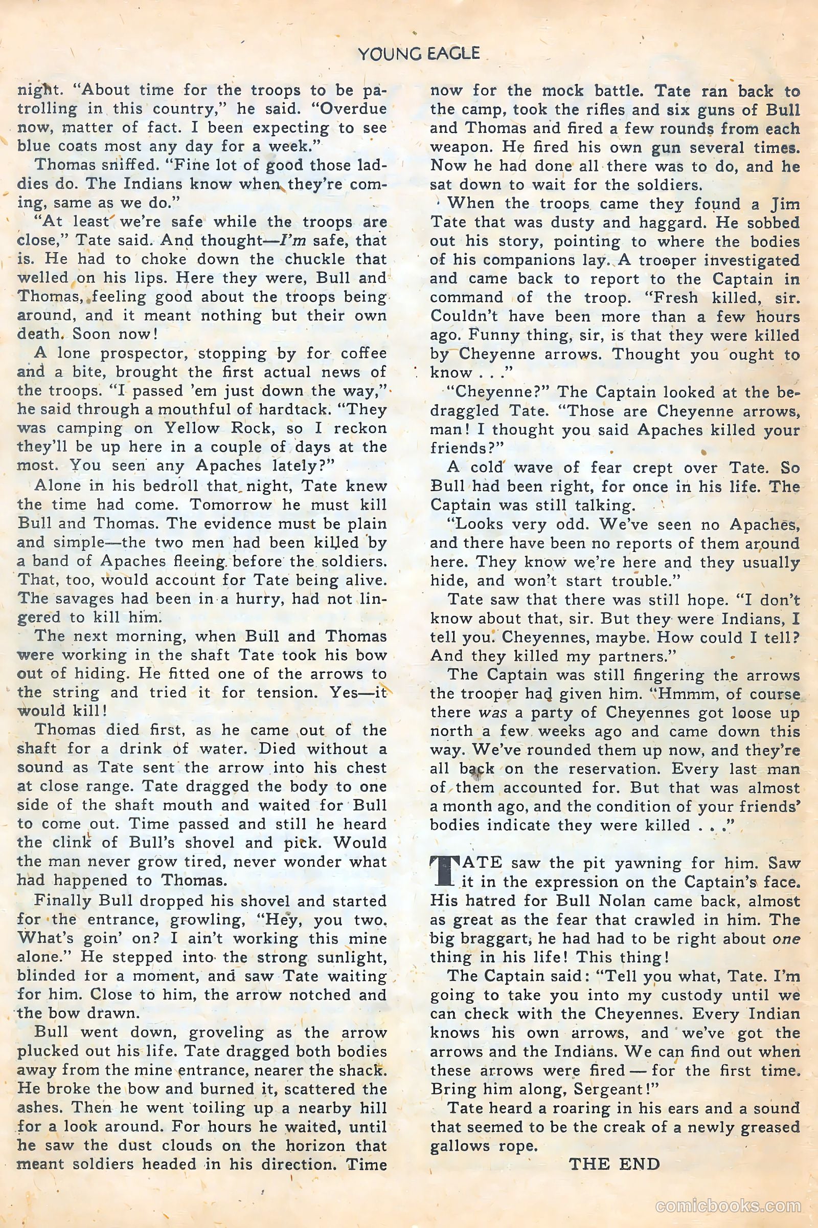 Young Eagle #5 (1951) — page 22 of 36