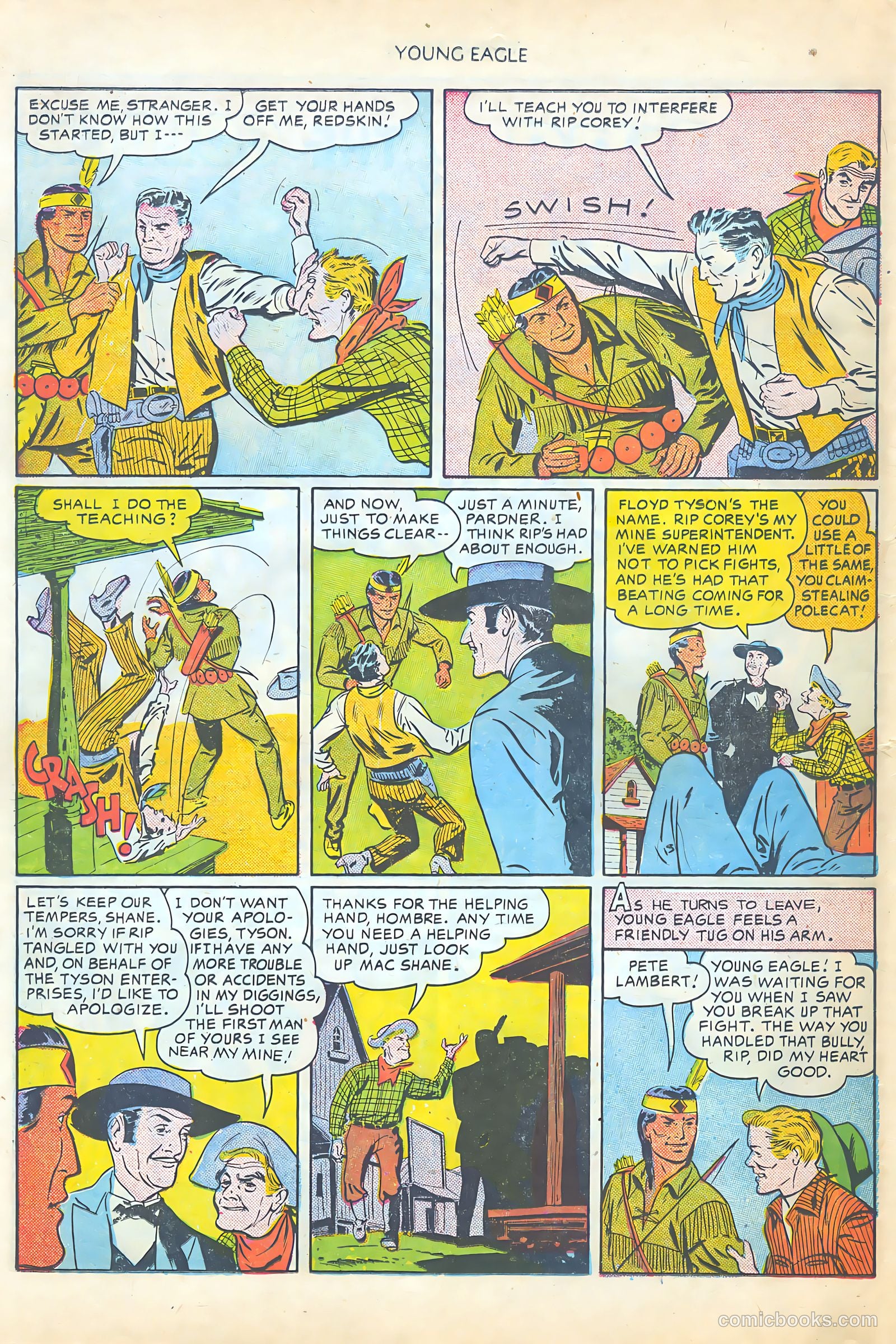 Young Eagle #5 (1951) — page 24 of 36