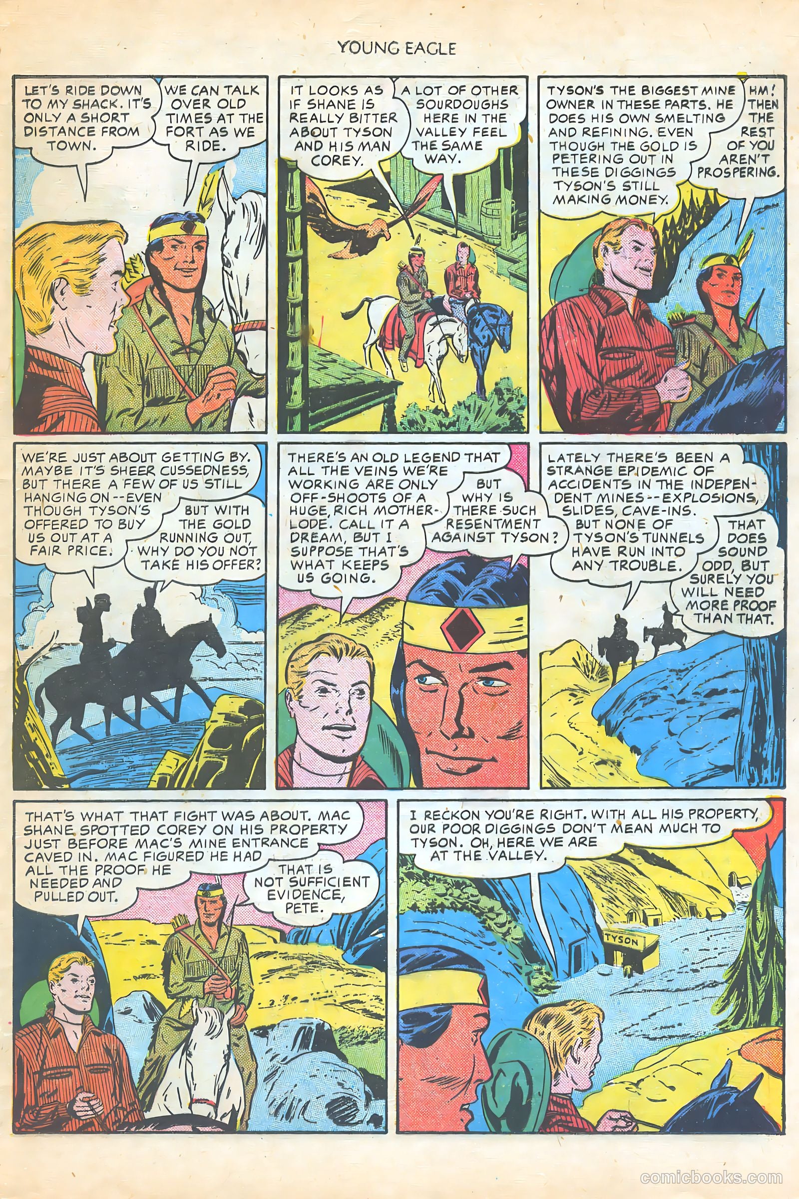 Young Eagle #5 (1951) — page 25 of 36