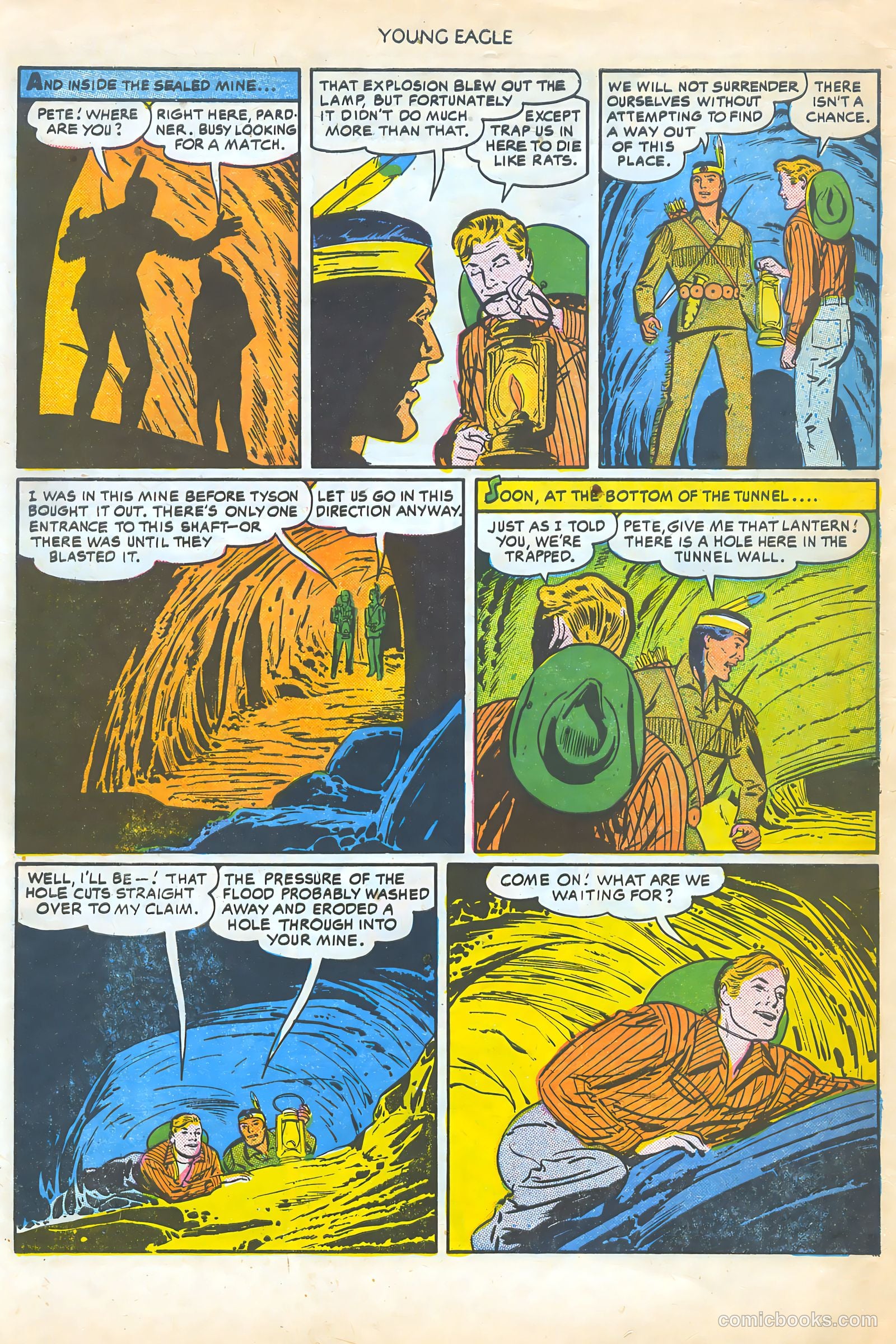 Young Eagle #5 (1951) — page 32 of 36