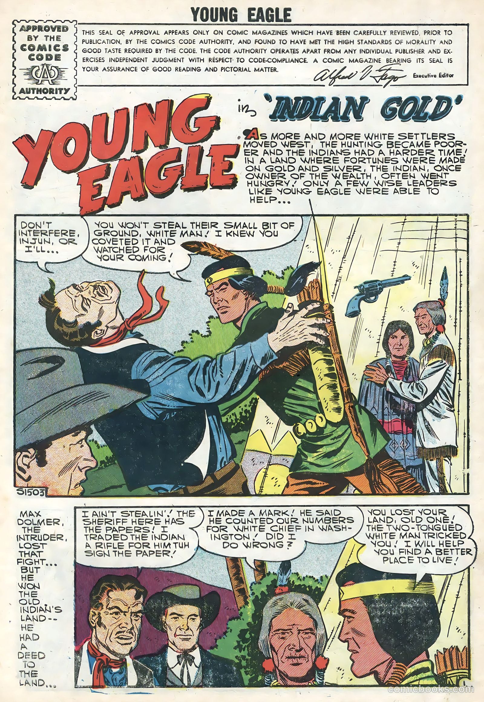 Young Eagle #5 (1957) — page 3 of 36