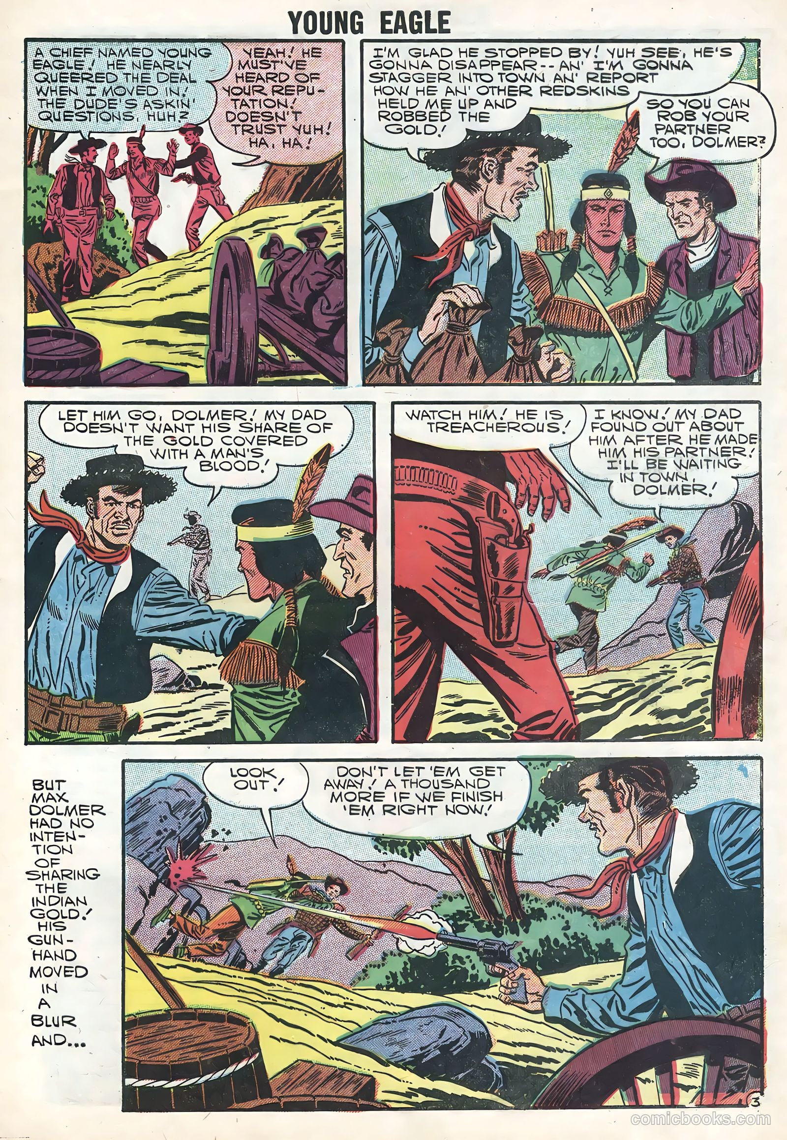 Young Eagle #5 (1957) — page 5 of 36