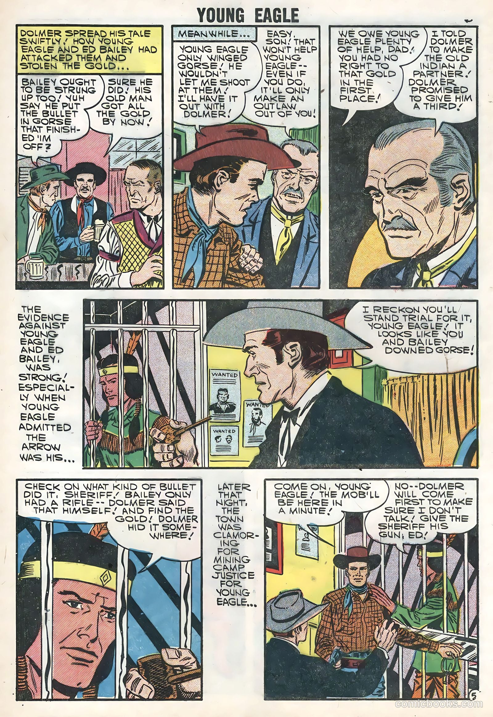 Young Eagle #5 (1957) — page 8 of 36