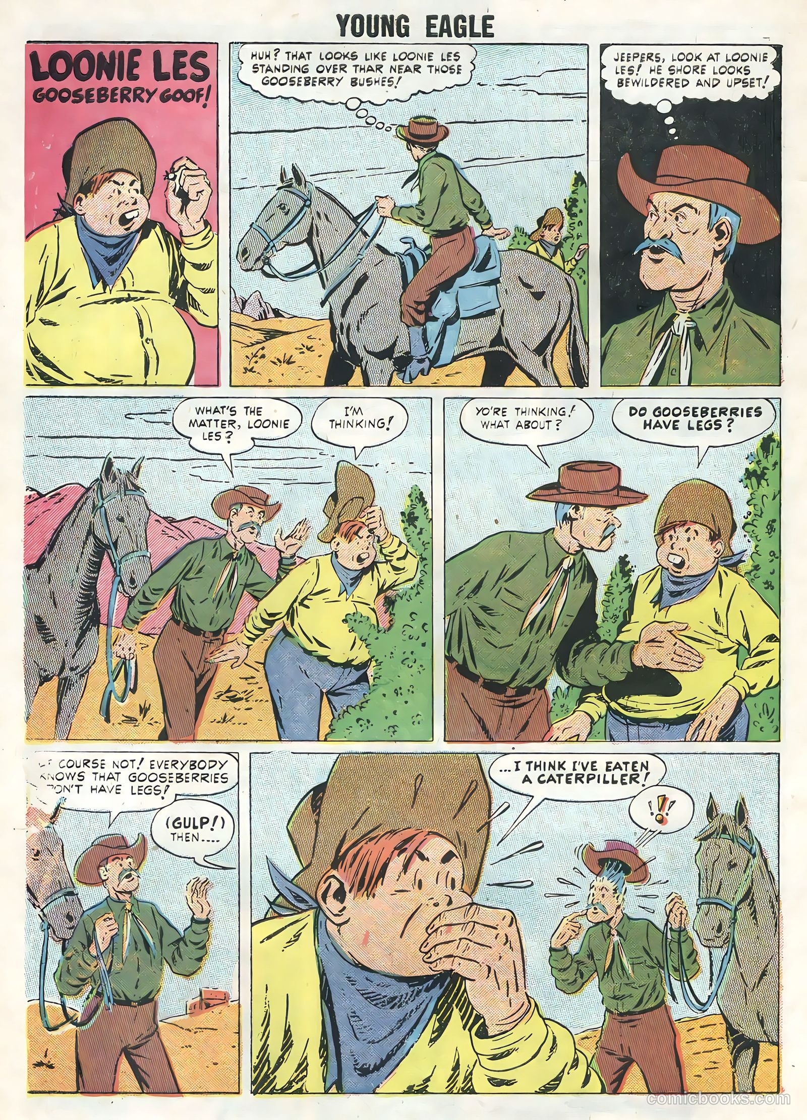 Young Eagle #5 (1957) — page 10 of 36