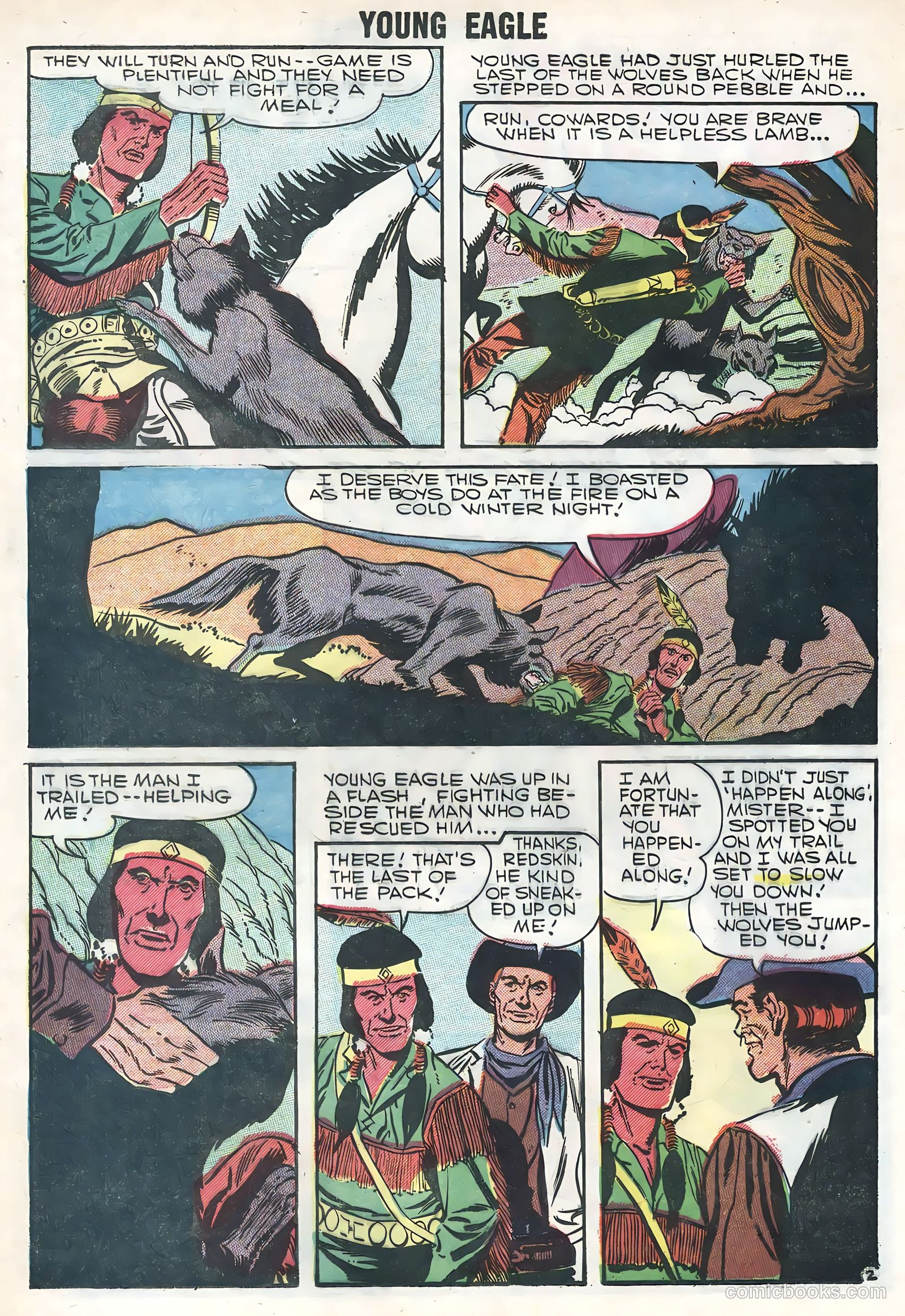 Young Eagle #5 (1957) — page 12 of 36