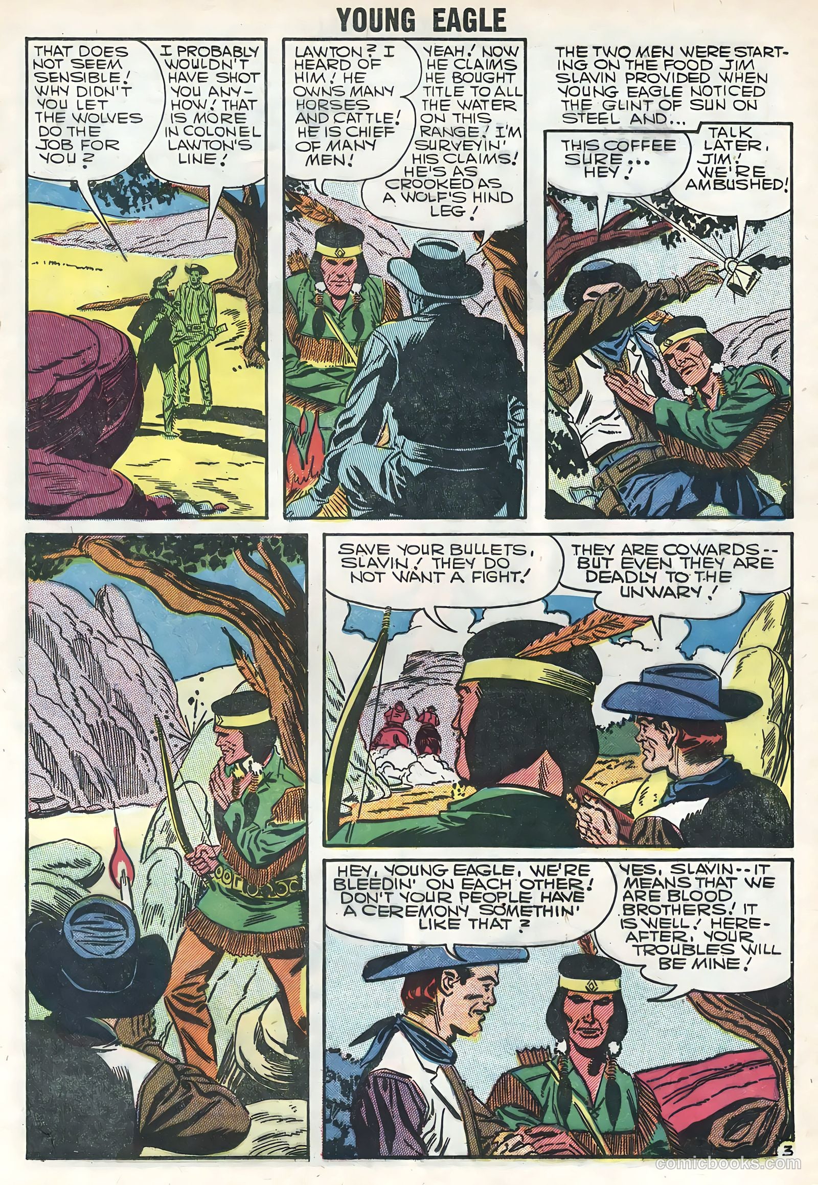 Young Eagle #5 (1957) — page 13 of 36